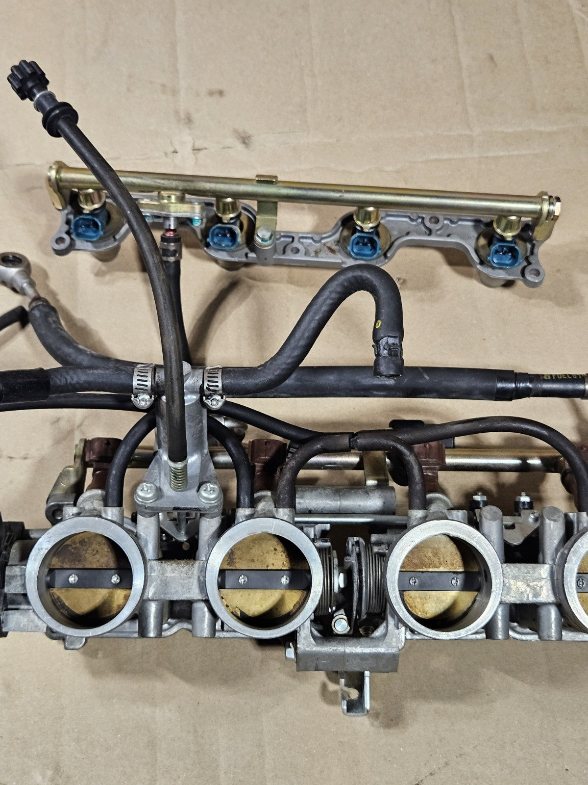 2006-2007 Honda CBR1000RR Fireblade OEM Throttle Bodies Injectors 16401-MEL-A217