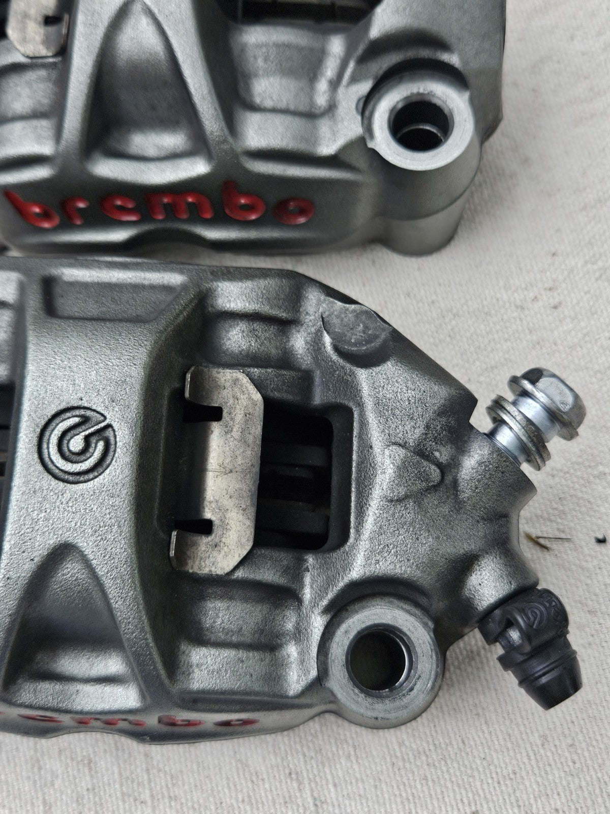 16-20 Kawasaki ZX10R ZX10 Ninja Brembo Monoblock M50 Front Brake Calipers Pads3