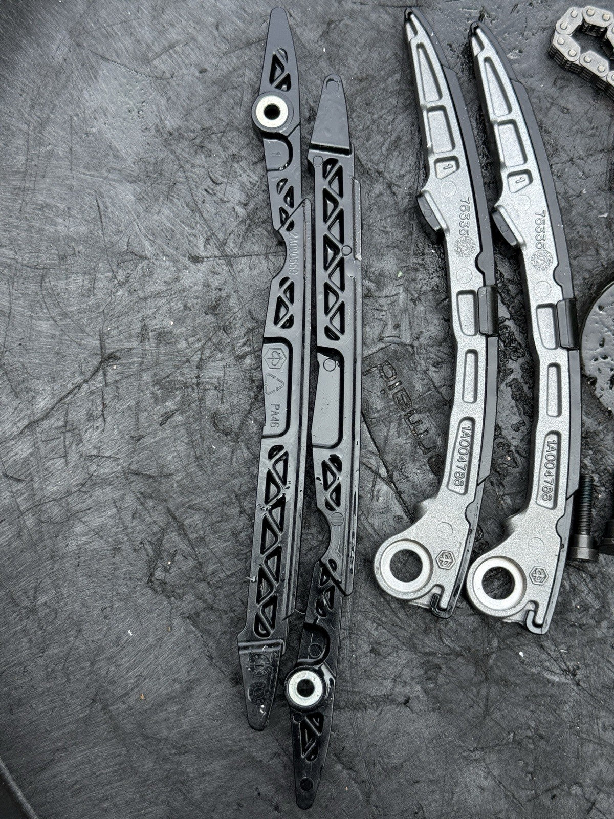 2021-2024 Aprilia RSV4 1100 OEM Front Rear Timing Cam Chain Guides Engine Set7
