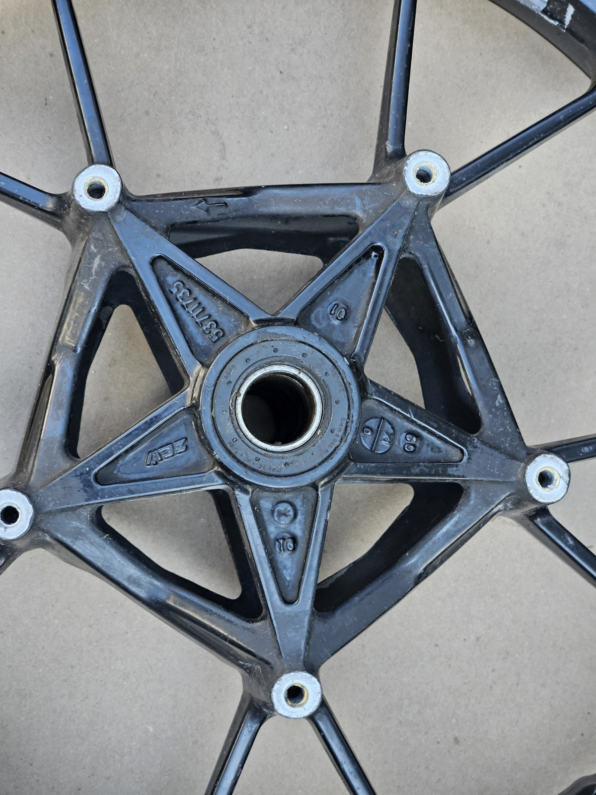 10-14 BMW S1000RR OEM Front Wheel Rim Factory Genuine Straight Clean Wheel