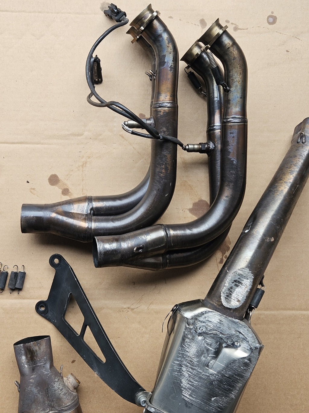 10-14 BMW S1000RR Brock's Full Exhaust System Headers Muffler Damaged