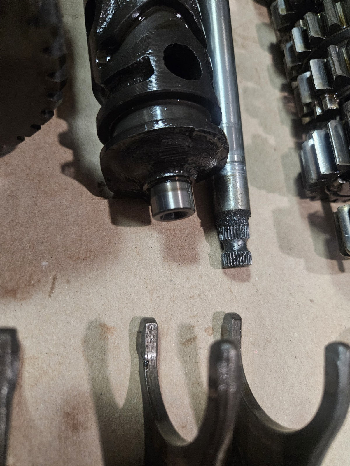 01-03 2002 Honda CBR600 F4i Transmission Gearbox Gear Shaft Fork Drum Lot OEM