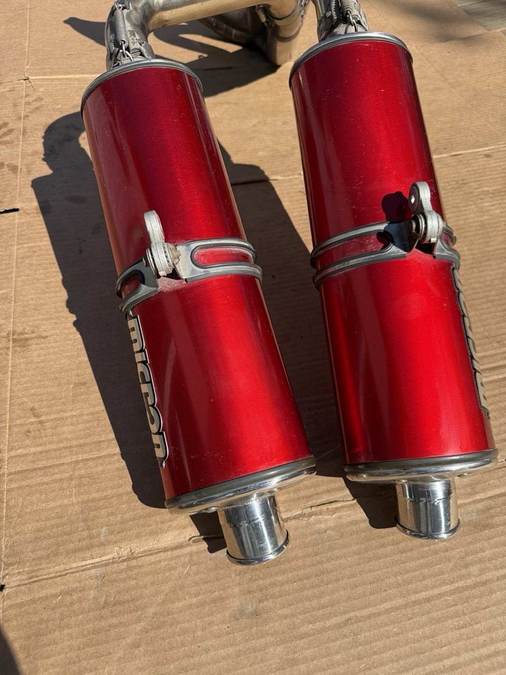 2000-2002 Ducati 748 748s 916 996 Mircon Exhaust System Aftermarket Slip-On Pipe