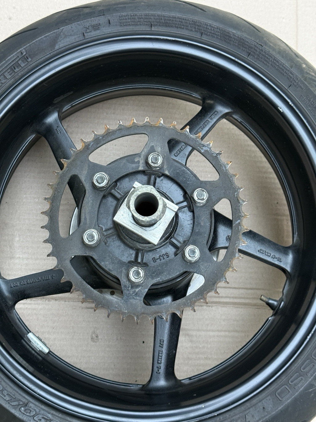2007-2008 Yamaha YZF-R1 R1 OEM Rear Wheel Rim Hub Assembly 4C8 Genuine Factory3