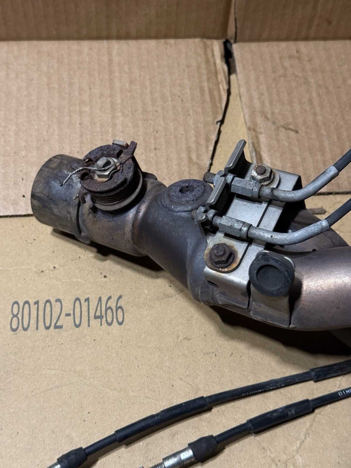 2006-2007 Suzuki GSXR600 GSX-R600 K6 K7 OEM Exhaust Header Manifold 14100-01H0016