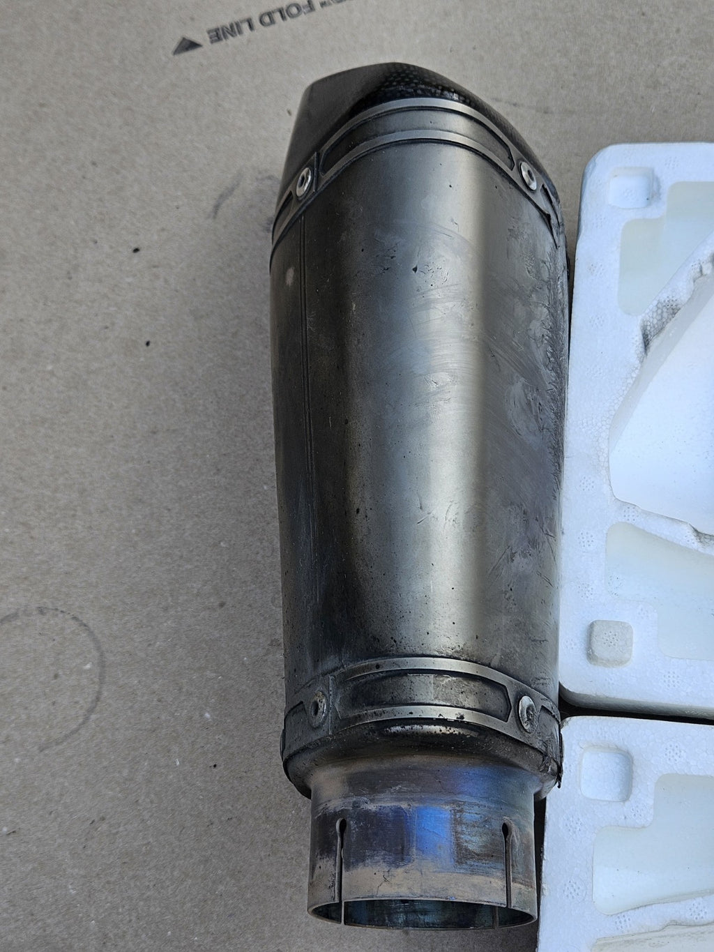 10-14 BMW S1000RR Akrapovic Slip On Exhaust Muffler Conical Pipe Mhas1z001