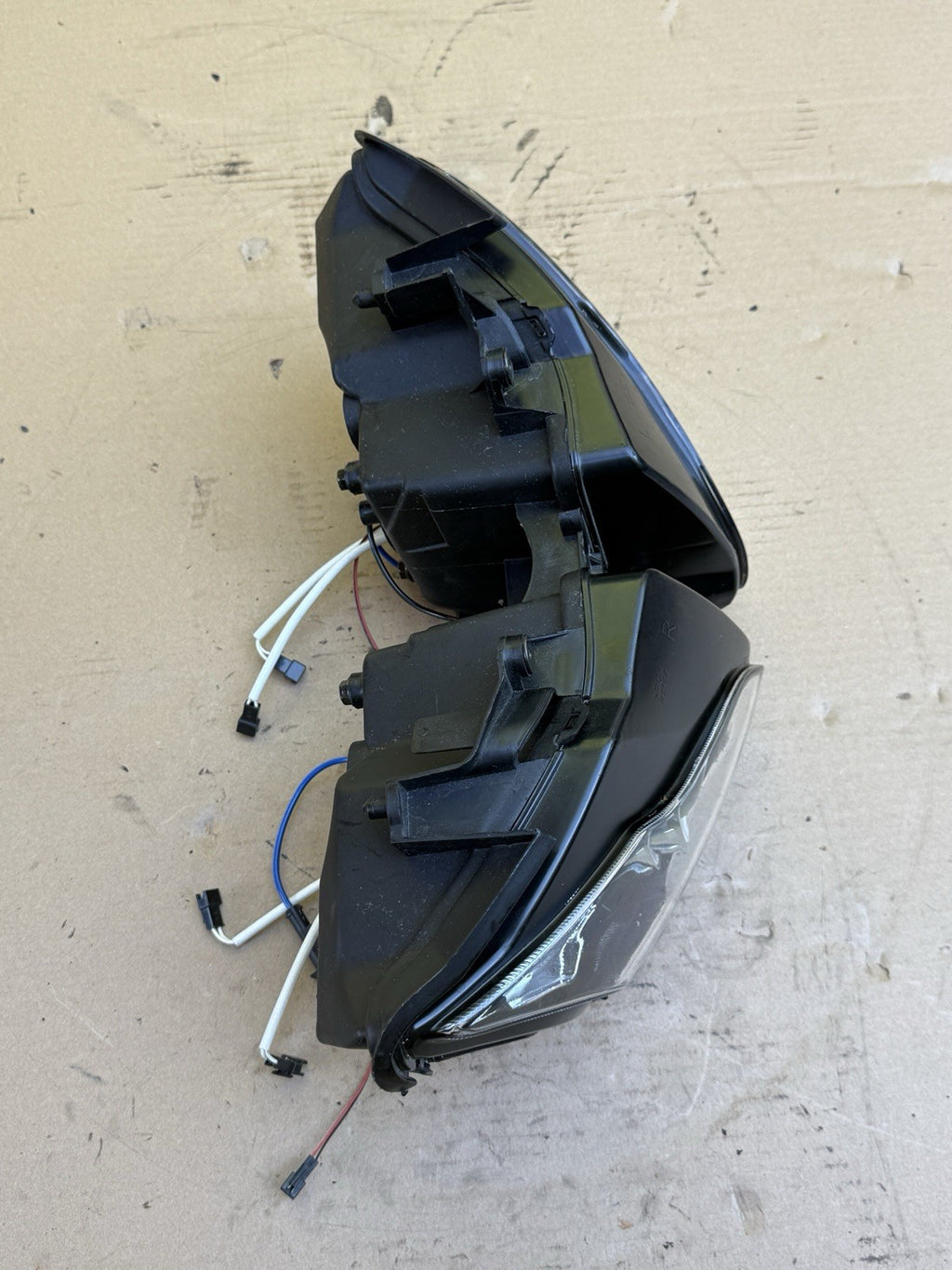 2008-2011 Honda CBR1000RR Fireblade LED Angel Eyes Halo Headlight Assembly SC597