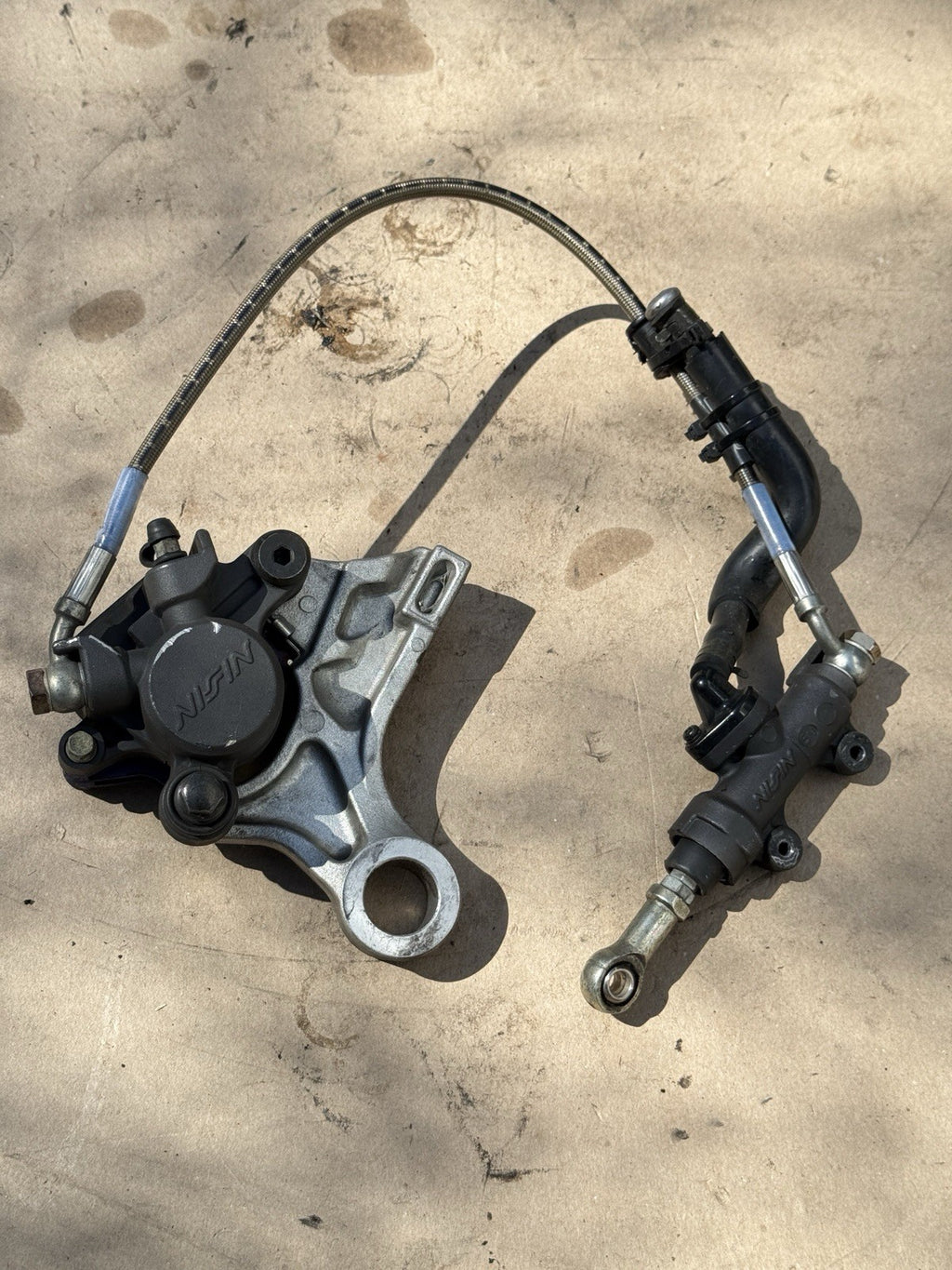05-06 Honda CBR600RR OEM Rear Brake Assembly Caliper Master Cylinder Line Set