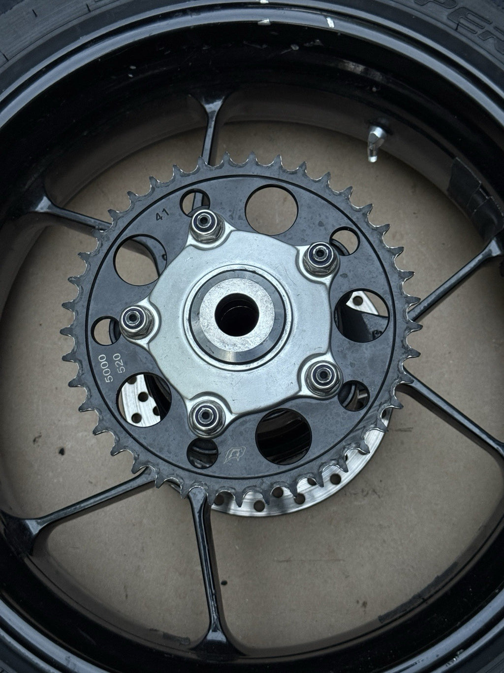 15-20 Aprilia RSV4 Tuono RR OEM Front Rear Wheel Rim Rotor Sprocket Set