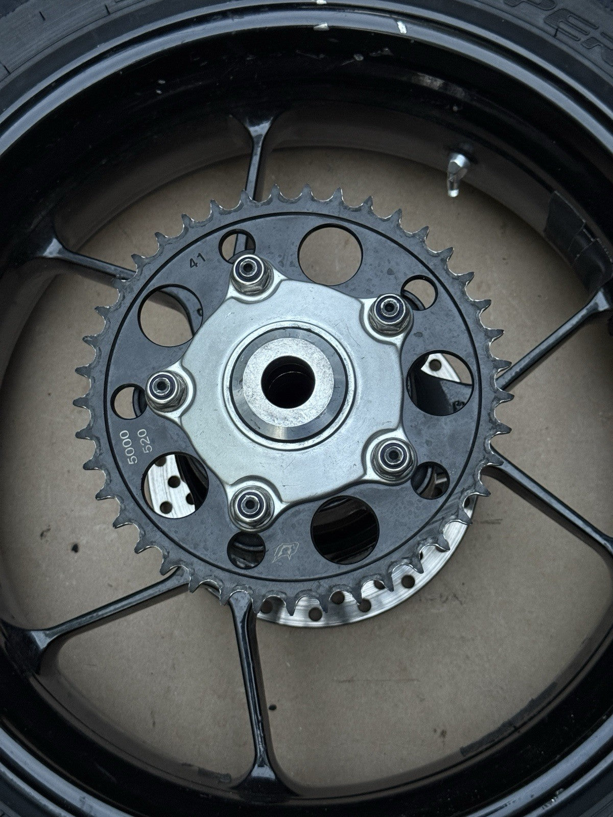 15-20 Aprilia RSV4 Tuono RR OEM Front Rear Wheel Rim Rotor Sprocket Set