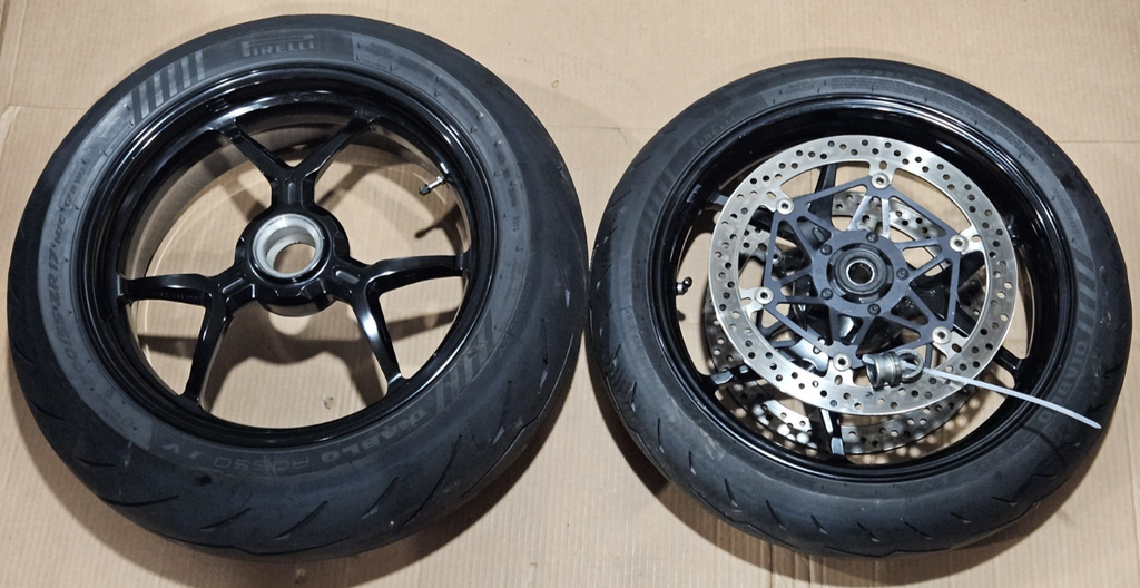 2012-2017 Ducati Panigale 1199 1299 OEM Front Rear Wheels Brakes Straight