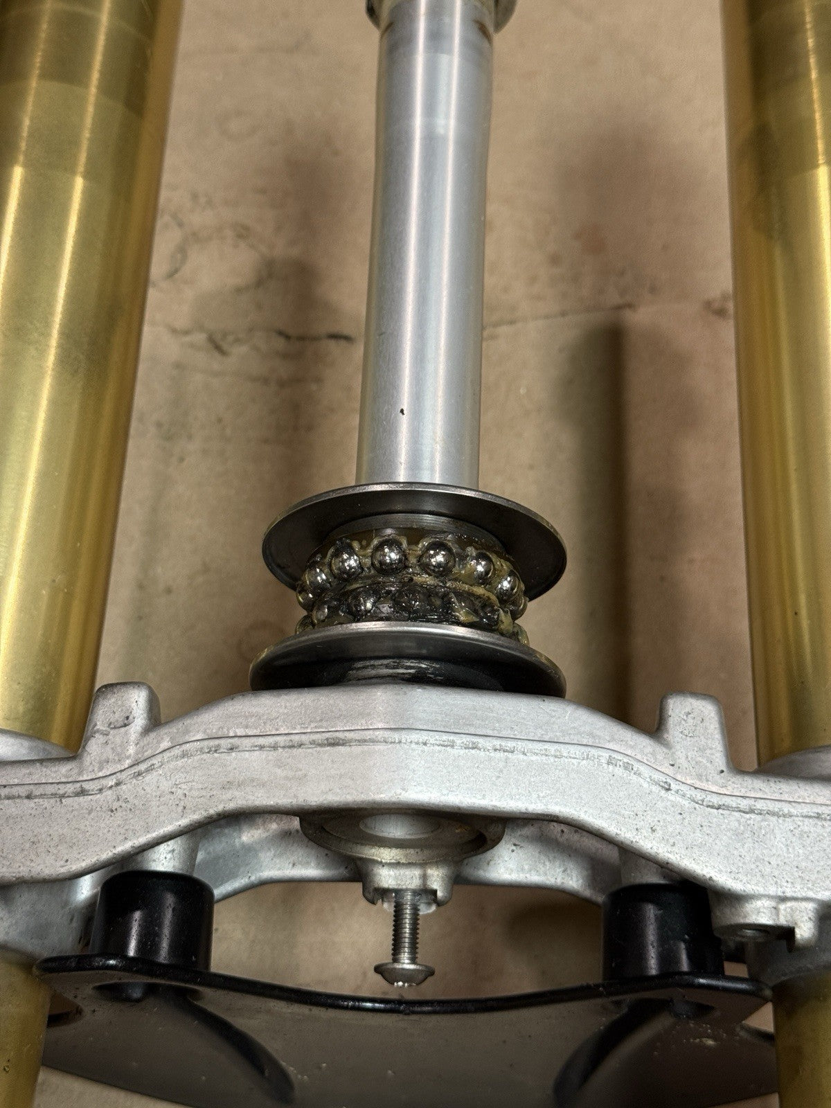 09-14 BMW S1000RR OEM Front Forks Suspension Pair Triple Tree Straight Set
