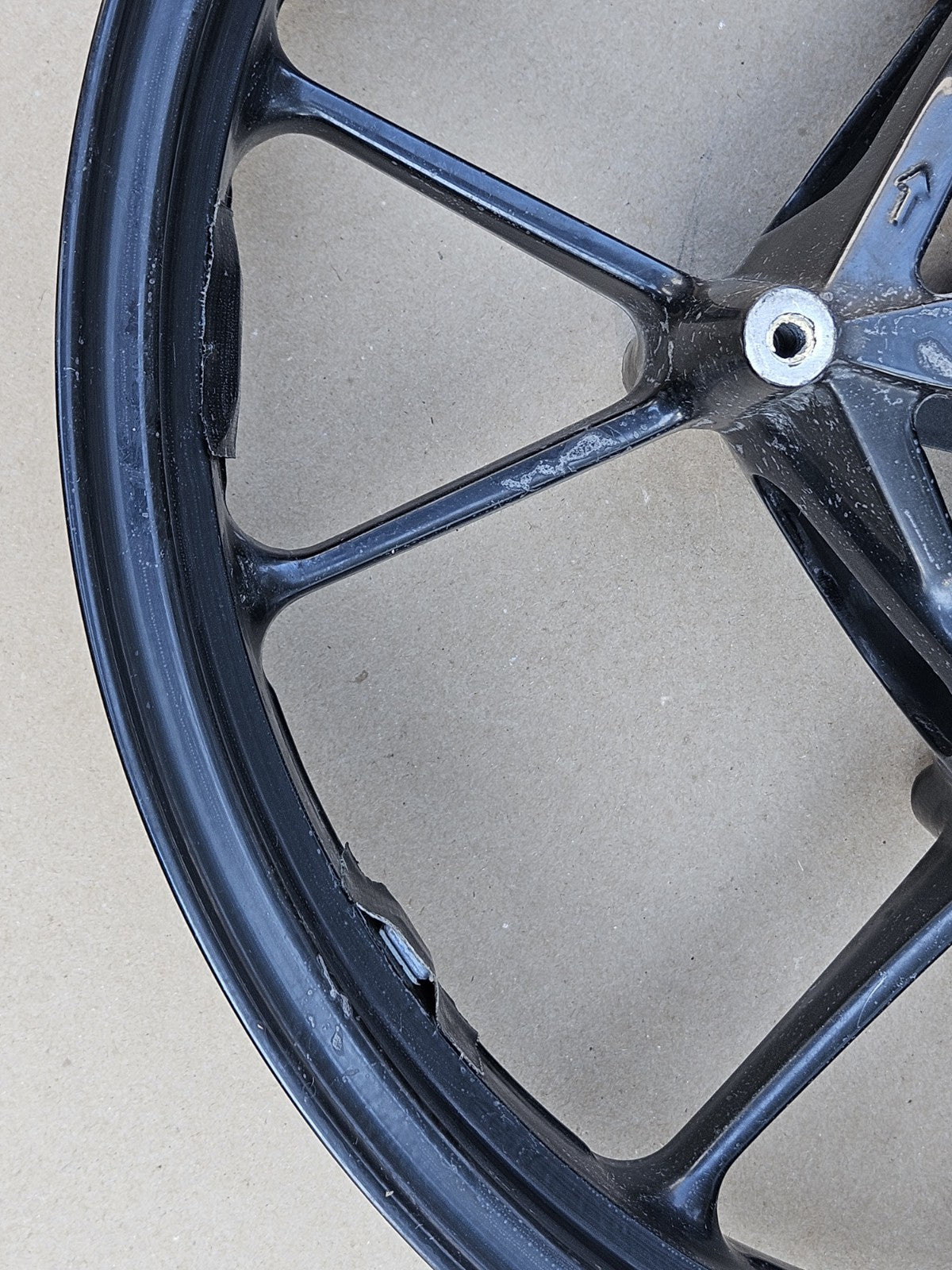 10-14 BMW S1000RR OEM Front Wheel Rim Factory Genuine Straight Clean Wheel