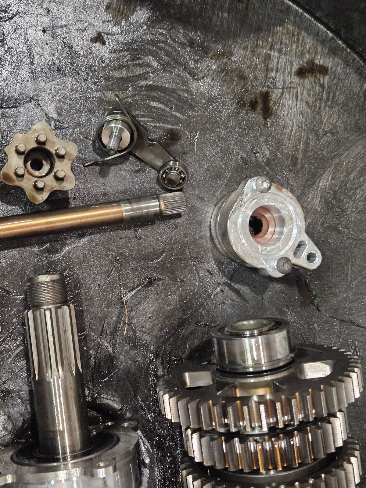 10-14 213 BMW S1000RR OEM Transmission Gears Shift Forks Engine Motor Tranny Set