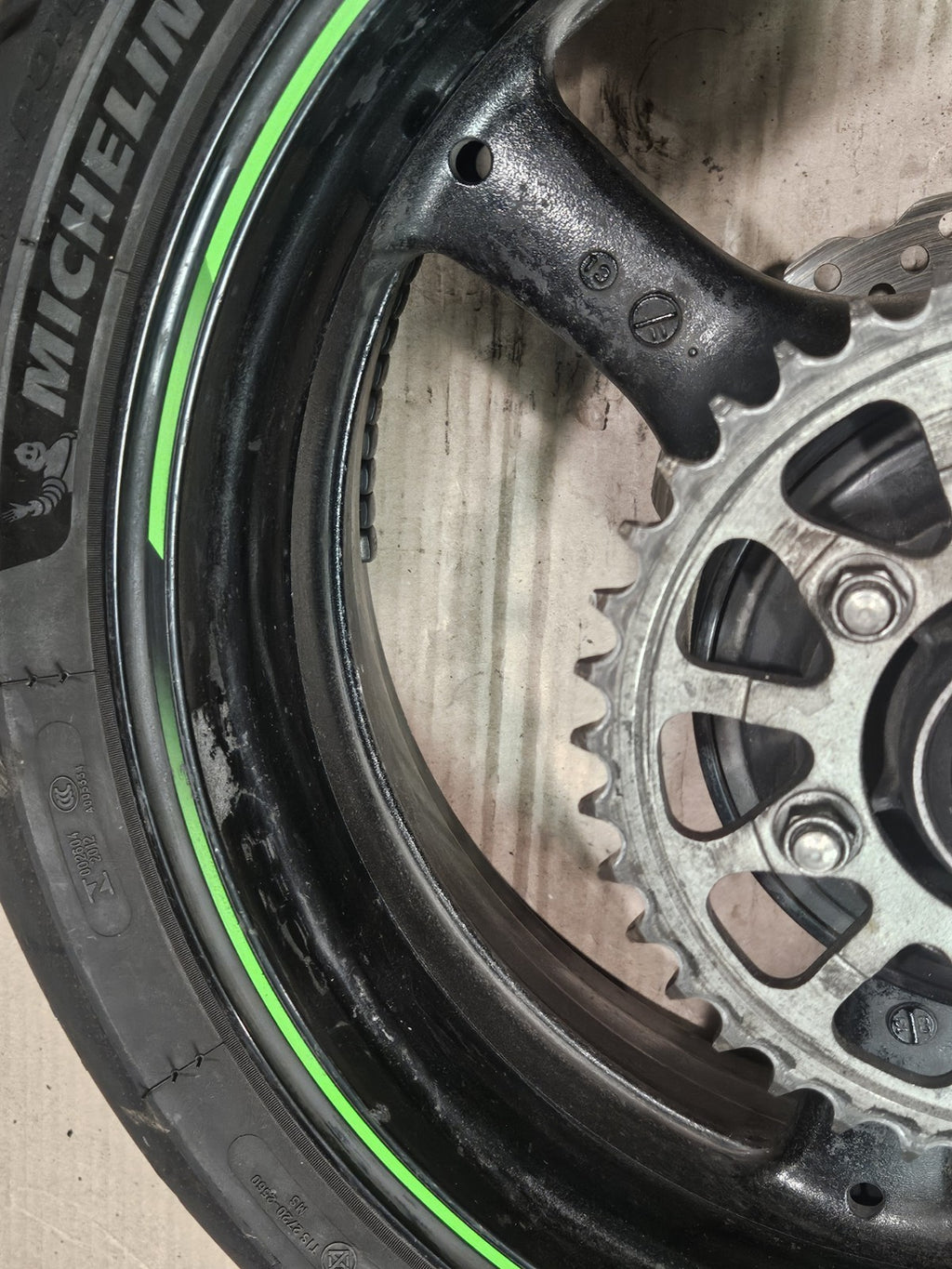 11-15 2014 Kawasaki Ninja ZX10R OEM Wheels Rims Set Rotors Tires Straight Clean