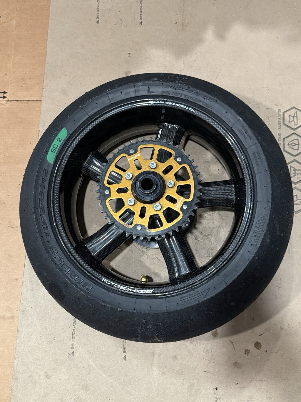 Rotobox Boost Carbon Wheels Set Front Rear 17x3.5 17x6 2010-2019 BMW S1000RR HP4