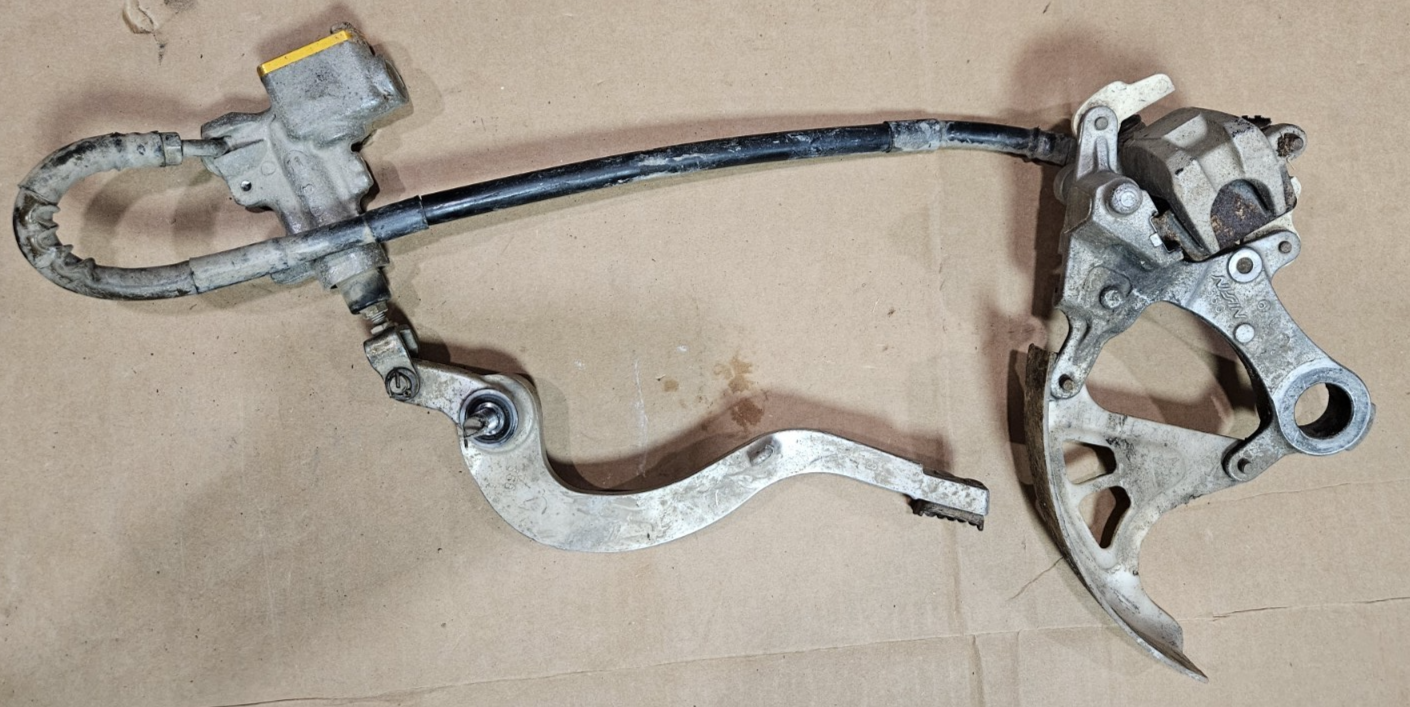 05-07 Suzuki RMZ450 OEM Rear Brake Caliper Master Cylinder Hose Line Assembly