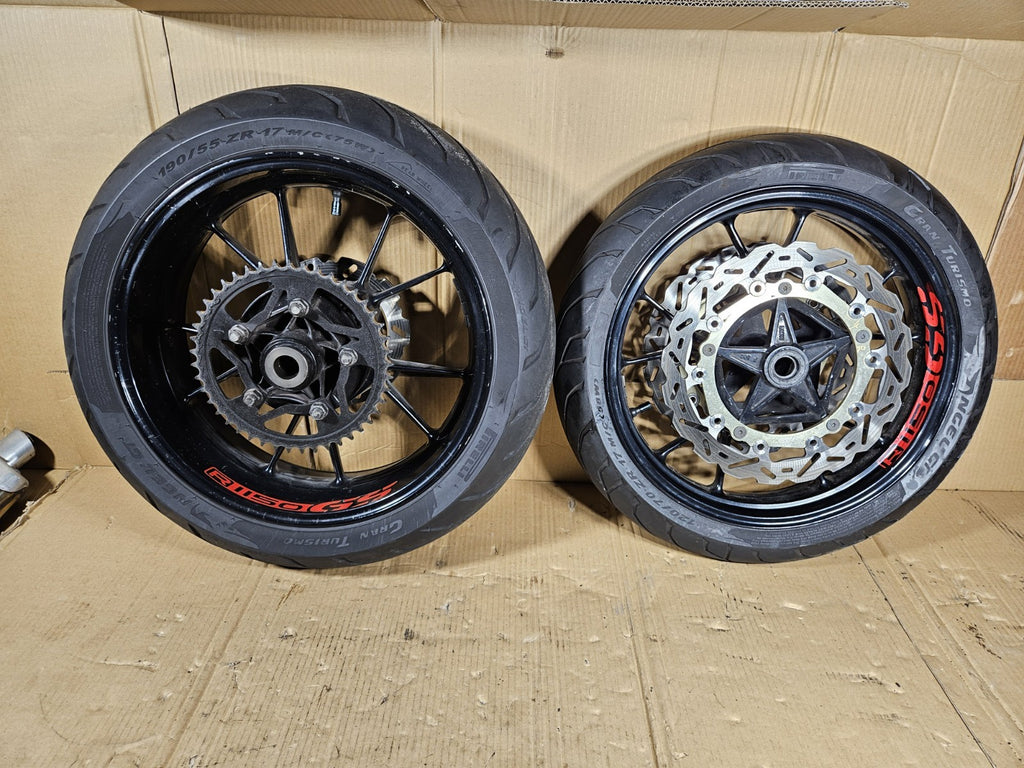 2012 BMW S1000RR OEM Front Rear Wheels Rims Set with Brake Rotors Wheel Pair0