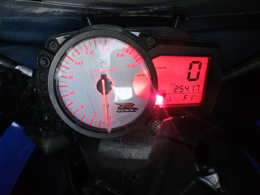 06-09 SUZUKI GSXR 600 750 OEM SPEEDO TACH GAUGES DISPLAY CLUSTER SPEEDOMETER9