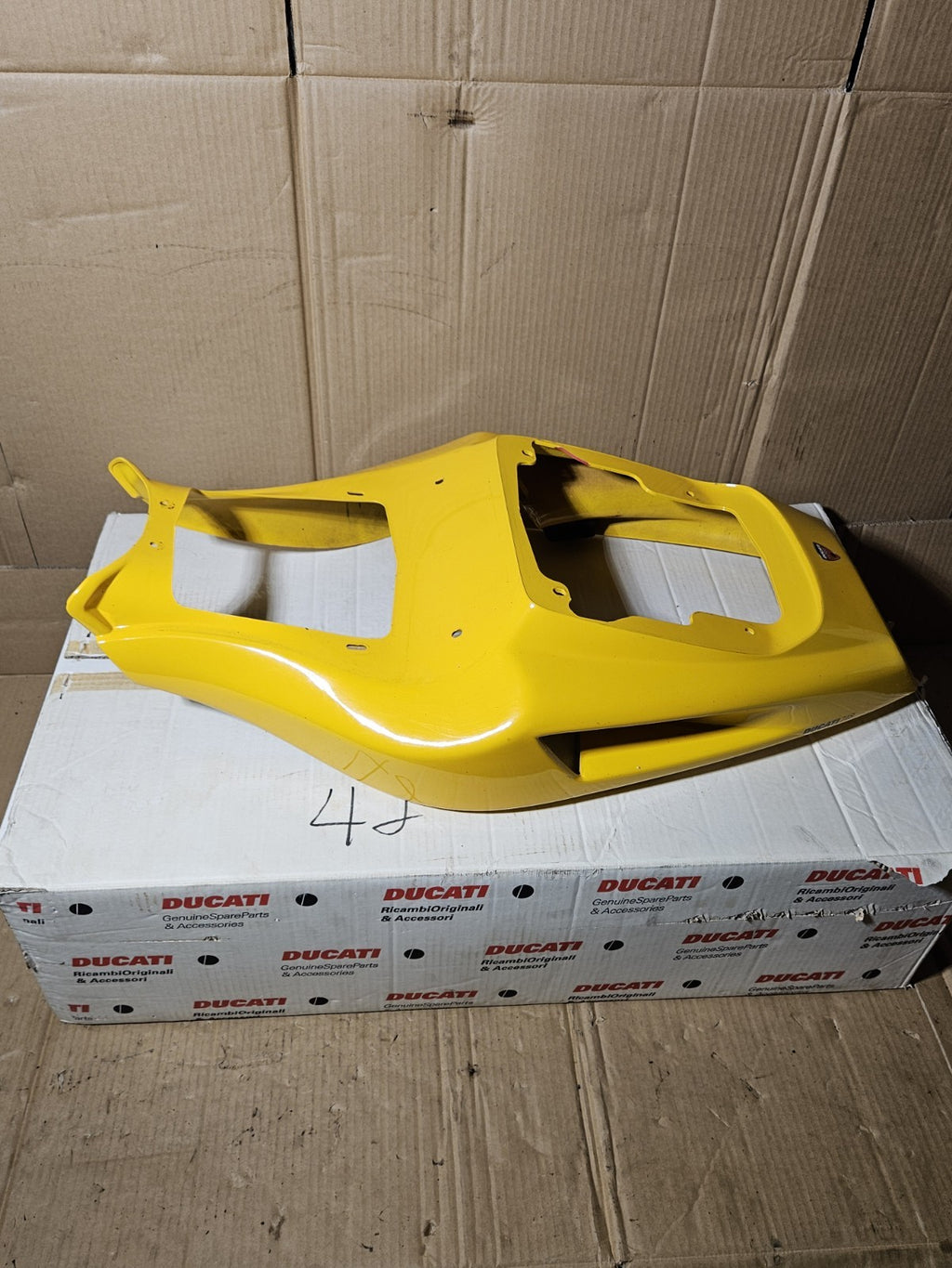 1999-2002 Ducati 748 Yellow Bi-Posto Rear Tail Fairing Seat Cowl Tailpiece OEM22