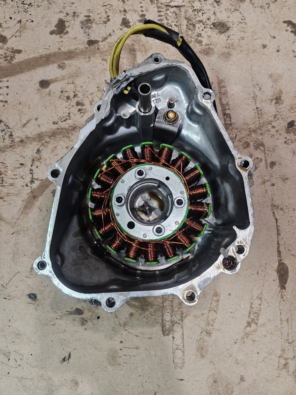 01-03 2002 Honda CBR600 F4i Stator Magneto Generator Coil Engine Side Cover
