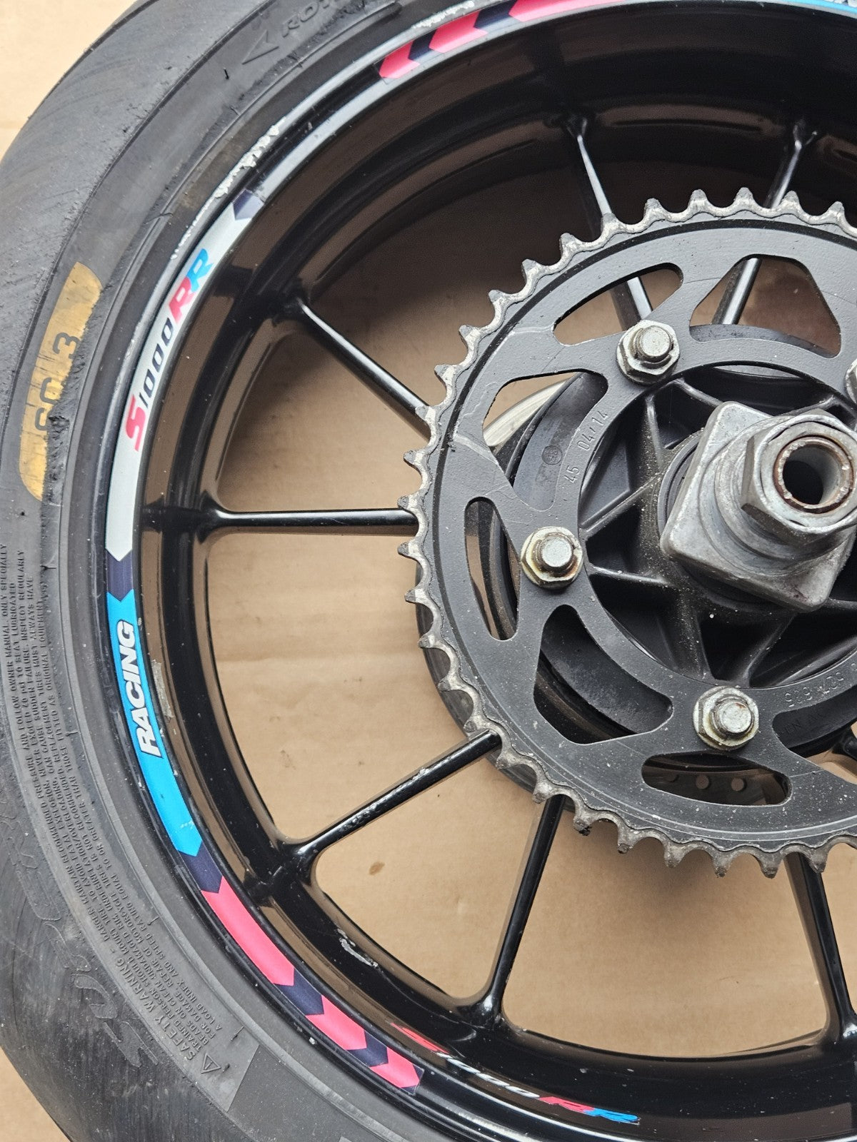 09-14 2014 BMW S1000RR OEM Rear Wheel Rim Factory Wheel Damaged