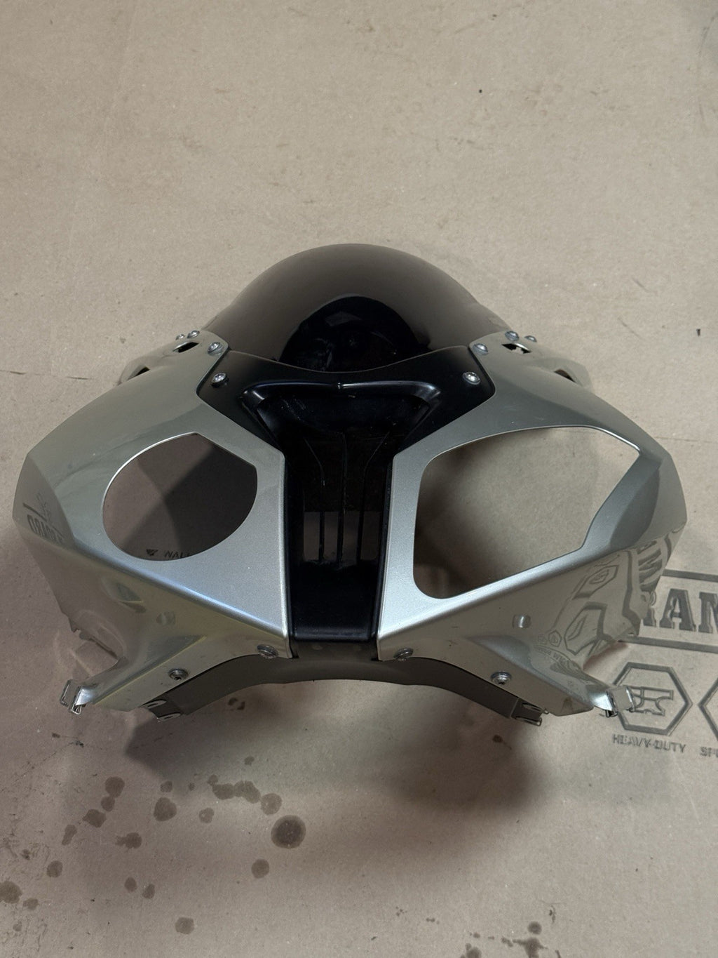 09-14 BMW S1000RR OEM Front Upper Fairing Headlight Cowl Nose Panel