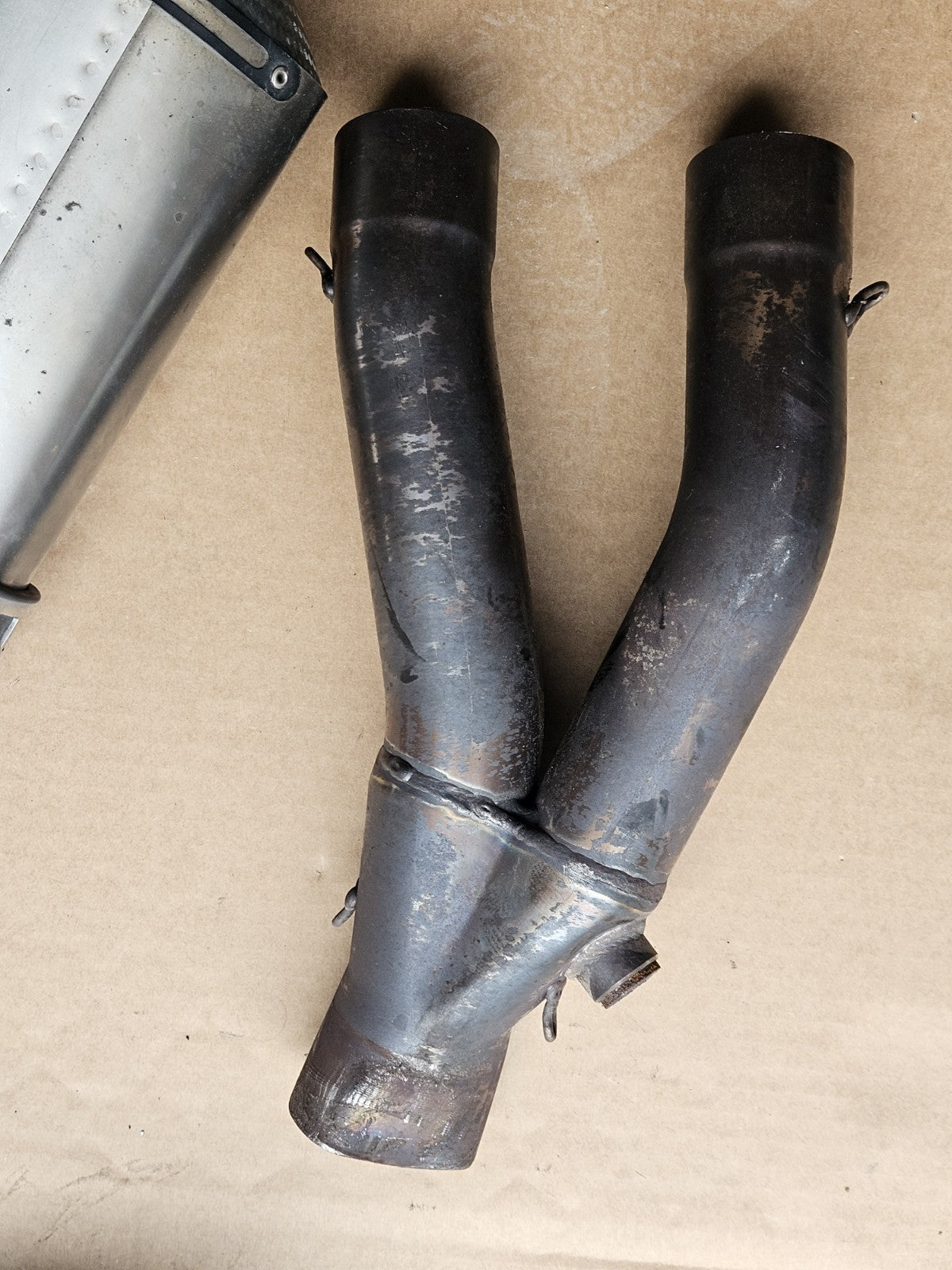 10-14 BMW S1000RR Brock's Full Exhaust System Headers Muffler Damaged