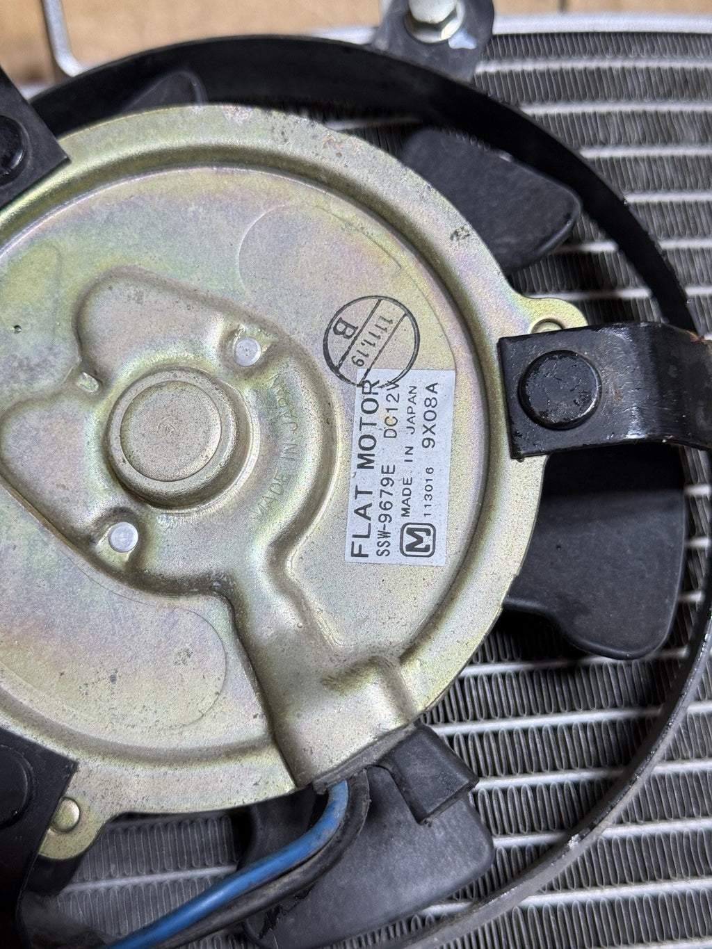 94-01 Ducati 748 916 996 Radiator Cooling Fan OEM 54840081A Engine Cooling Motor