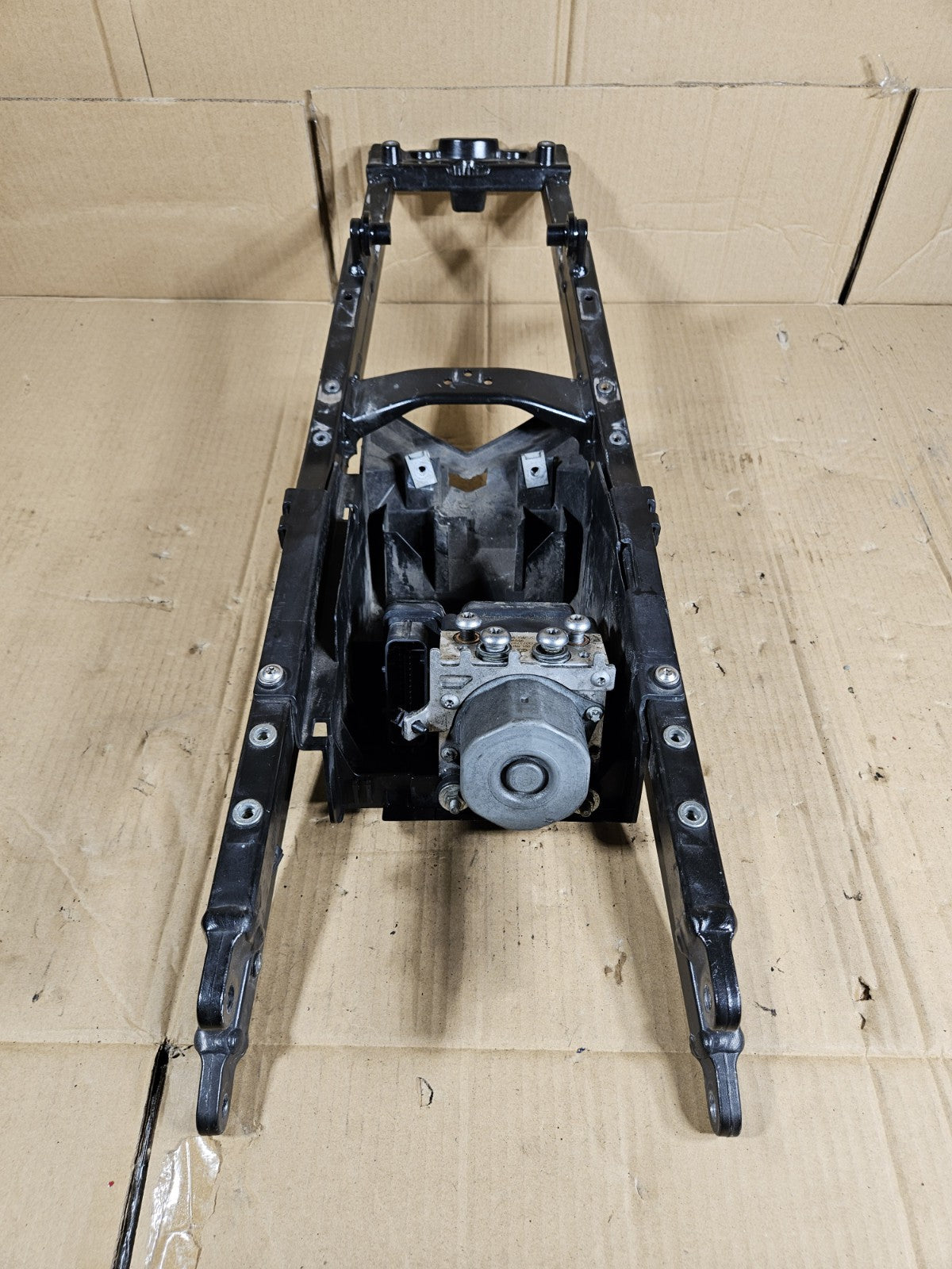 2012 BMW S1000RR OEM Rear Subframe with Battery Box Tray ABS Pump Unit Module8