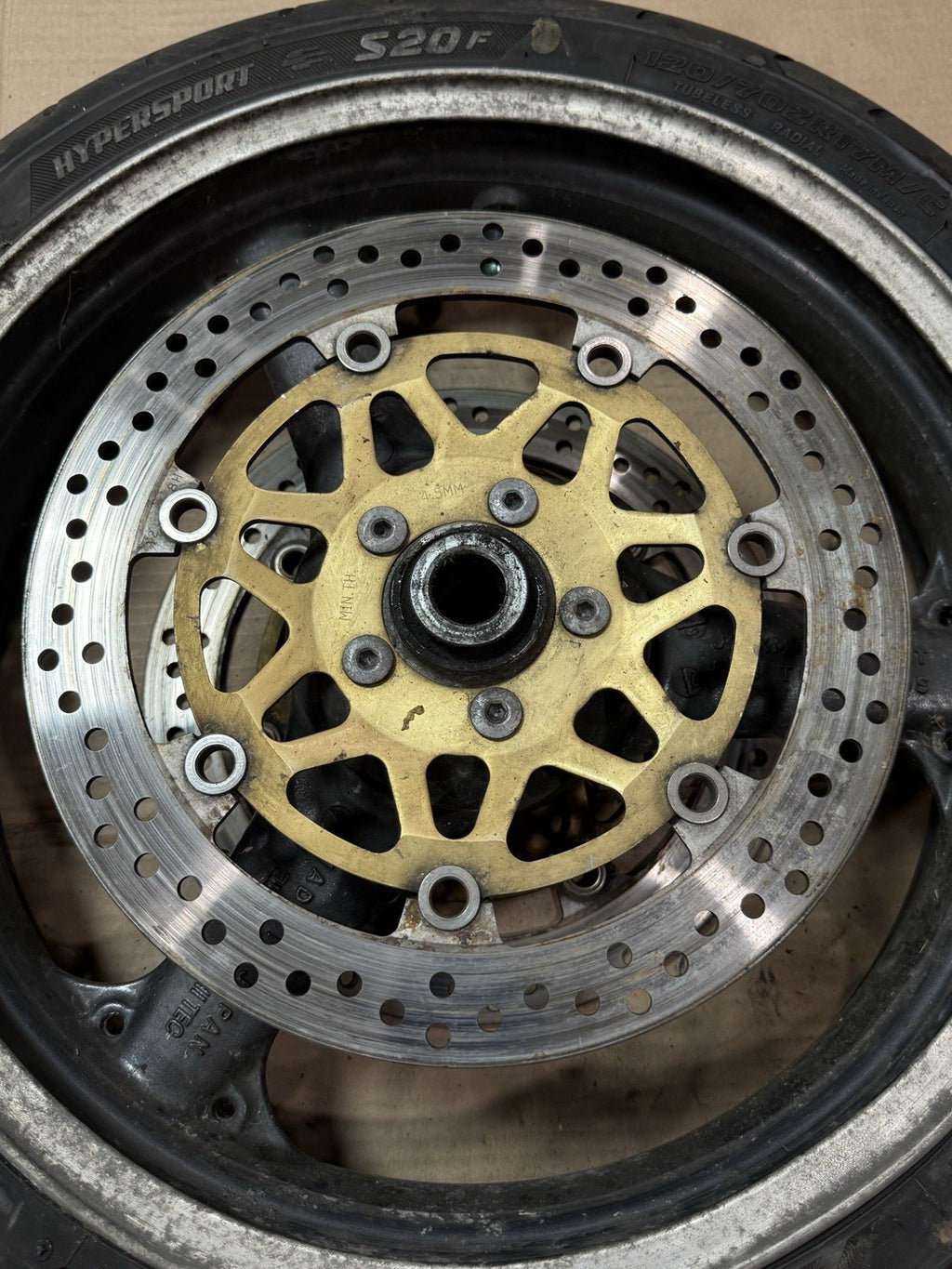98-02 Kawasaki Ninja ZX6R ZX600 00-03 ZX9R OEM Front Wheel Rim 17x3.5 41073-16336