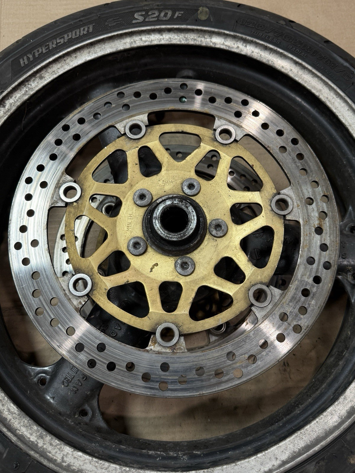 98-02 Kawasaki Ninja ZX6R ZX600 00-03 ZX9R OEM Front Wheel Rim 17x3.5 41073-16336