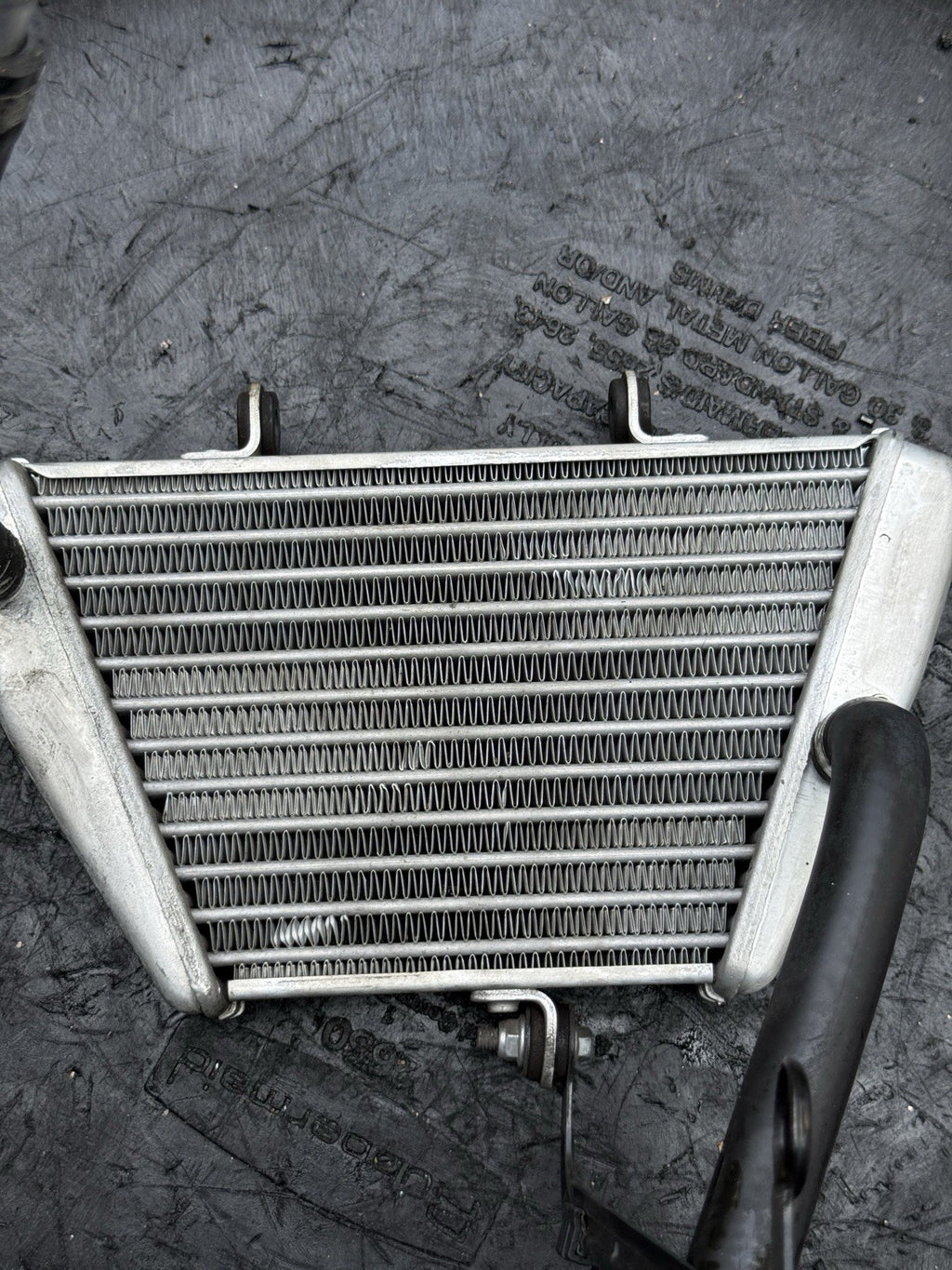 21-25  Aprilia RSV4 1100 Tuono OEM Lower Engine Motor Oil Cooler Assembly2