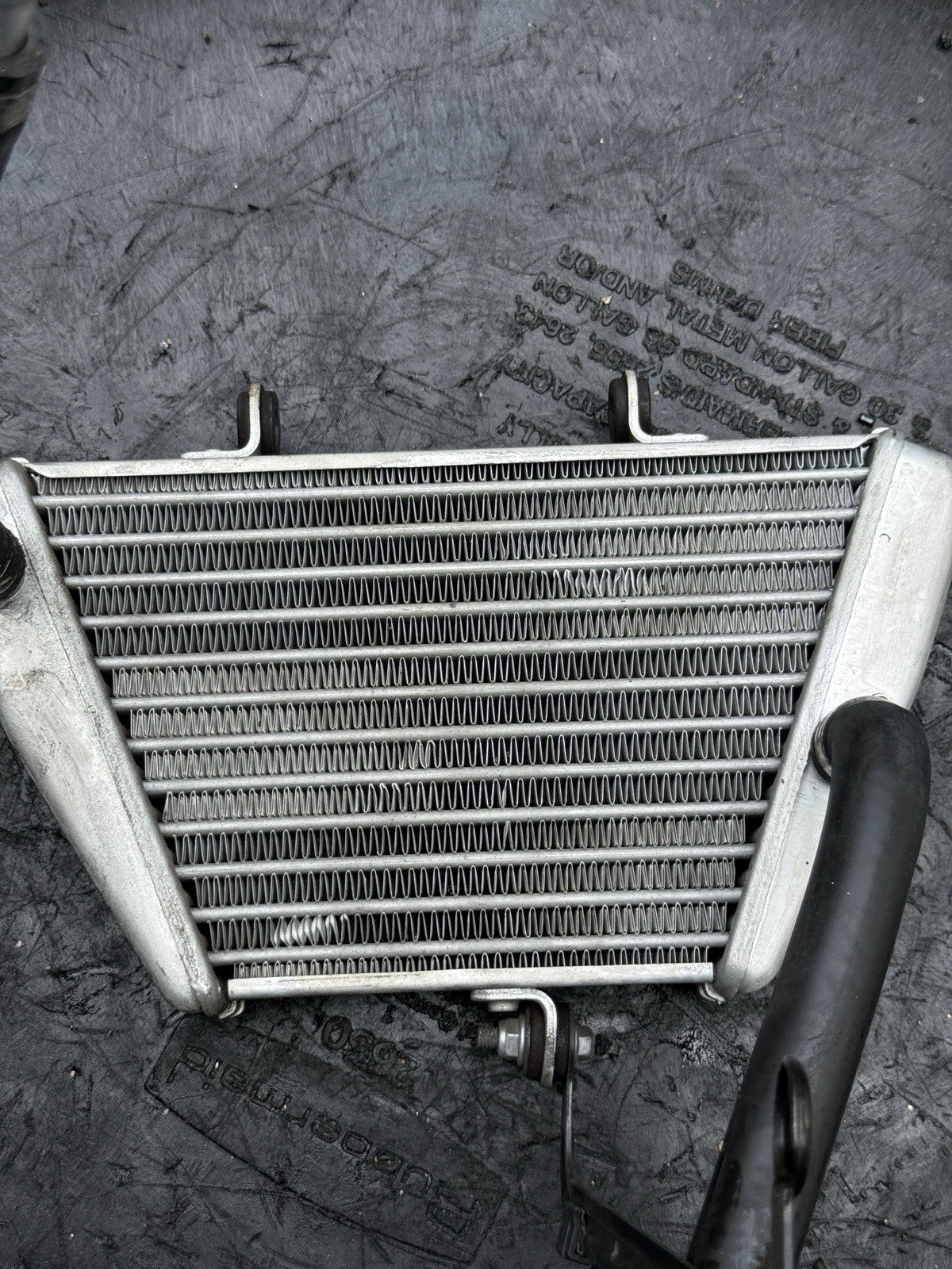 21-25  Aprilia RSV4 1100 Tuono OEM Lower Engine Motor Oil Cooler Assembly2