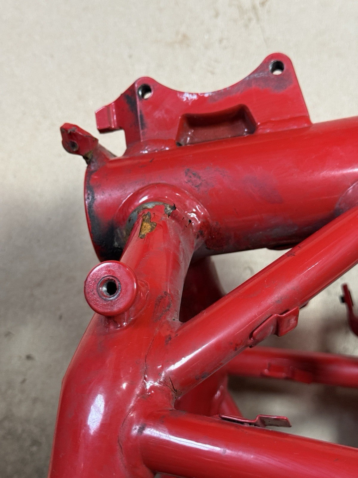2011-2013 Ducati Superbike 848 EVO SE Main Frame Chassis Rebuilt Ttle DAMAGED