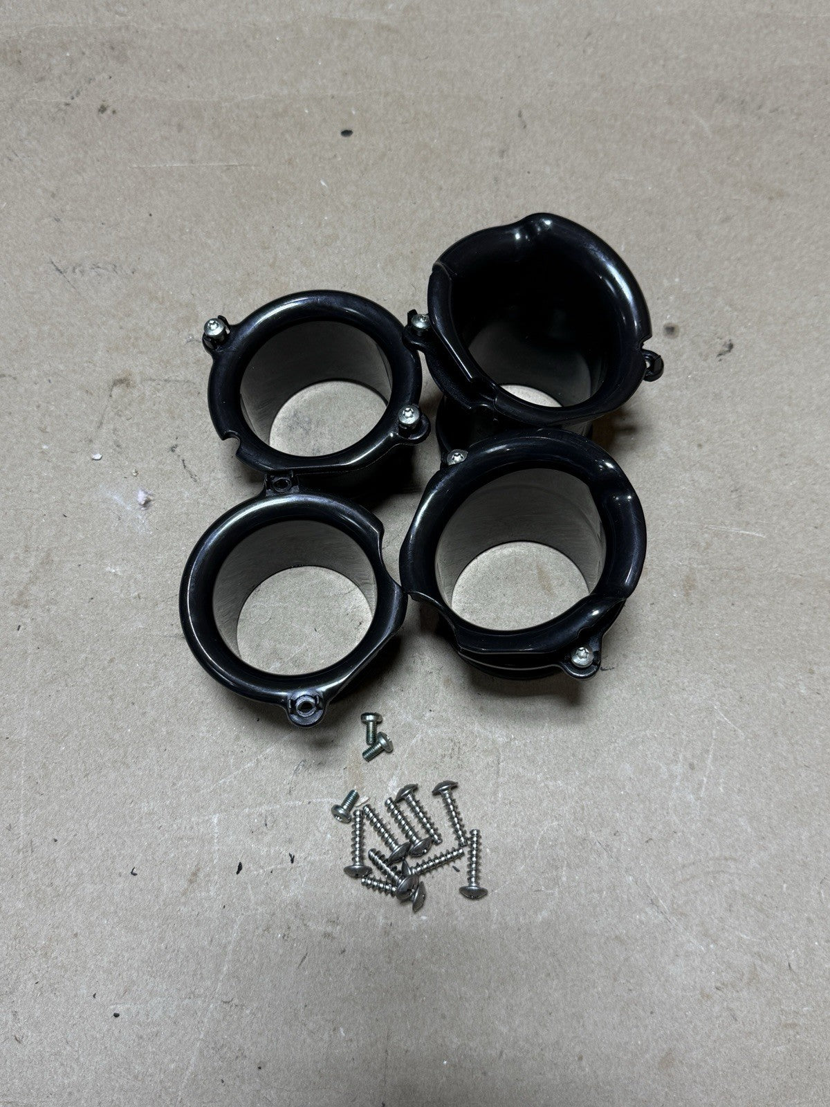 2015-2018 Aprilia RSV4 RR RF Tuono V4 OEM Airbox Intake Velocity Stacks Trumpets