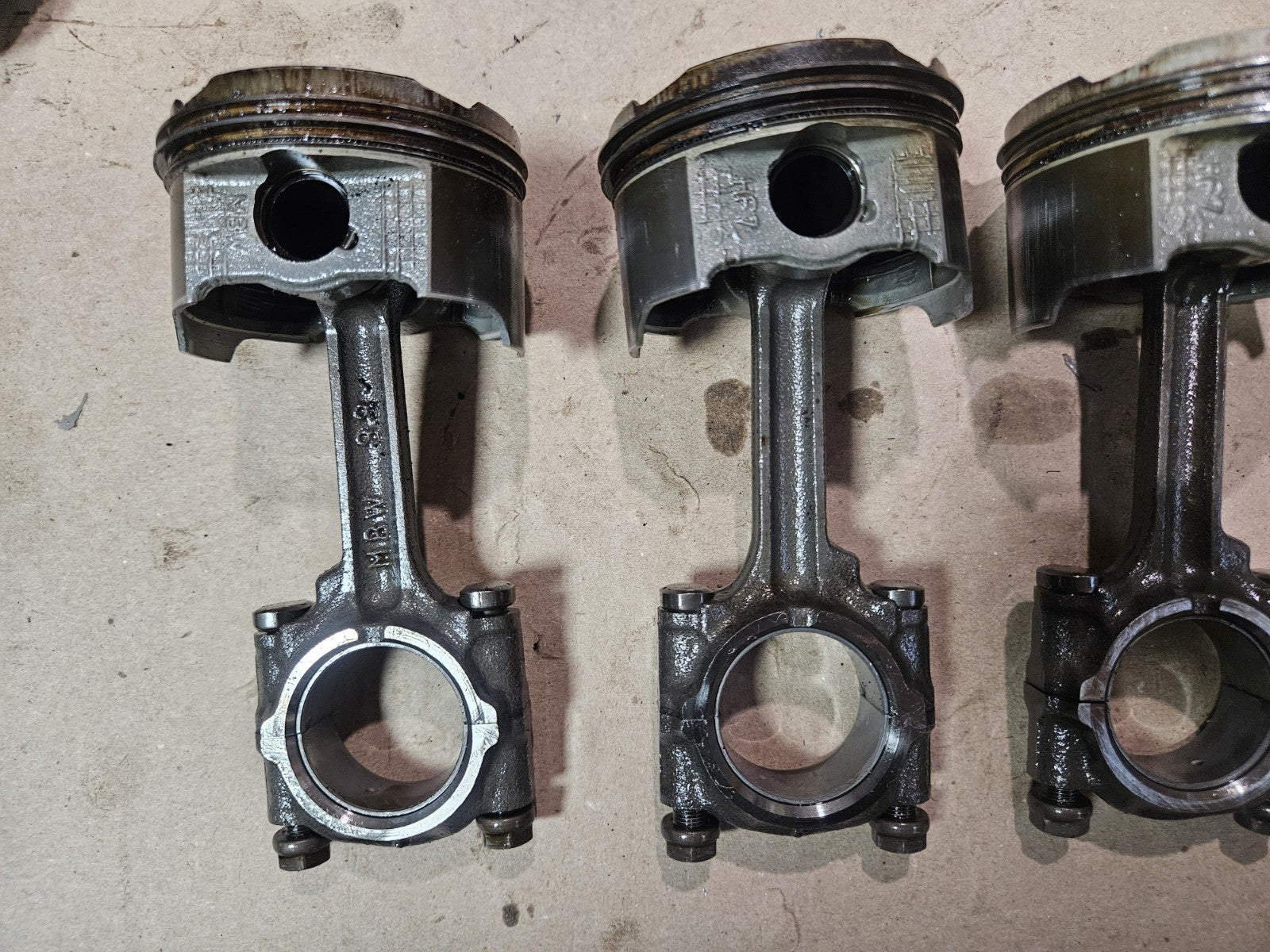 01-06 Honda CBR600F4I CBR600 F4I Engine Motor Block Pistons Connecting Rods Set