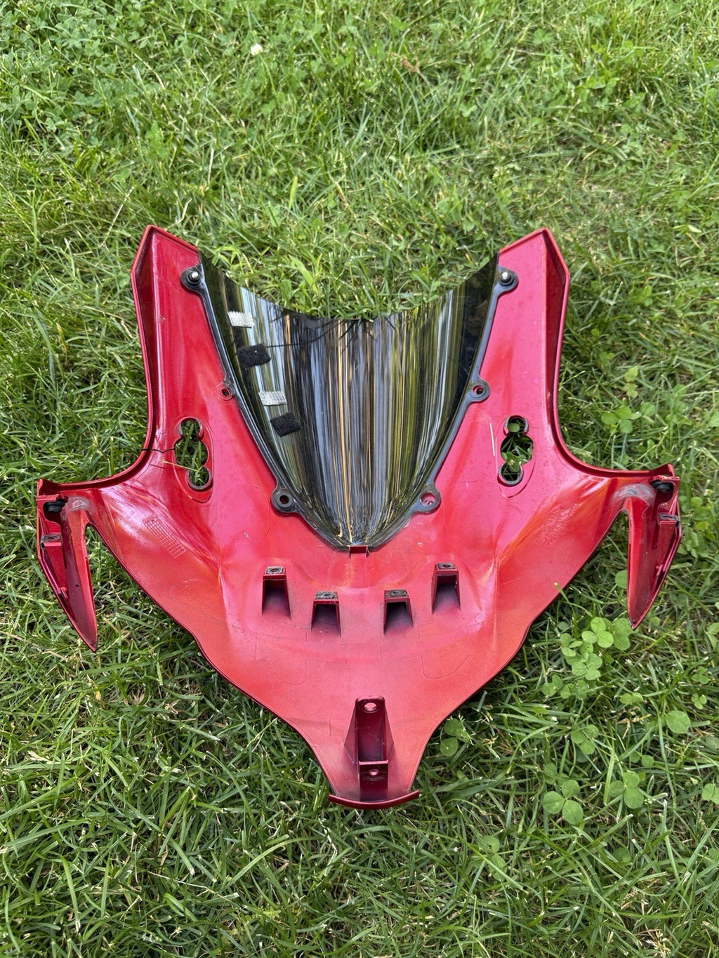 2008-2011 Honda CBR1000RR OEM Front Upper Nose Fairing Cowl Shroud Metallic Red4