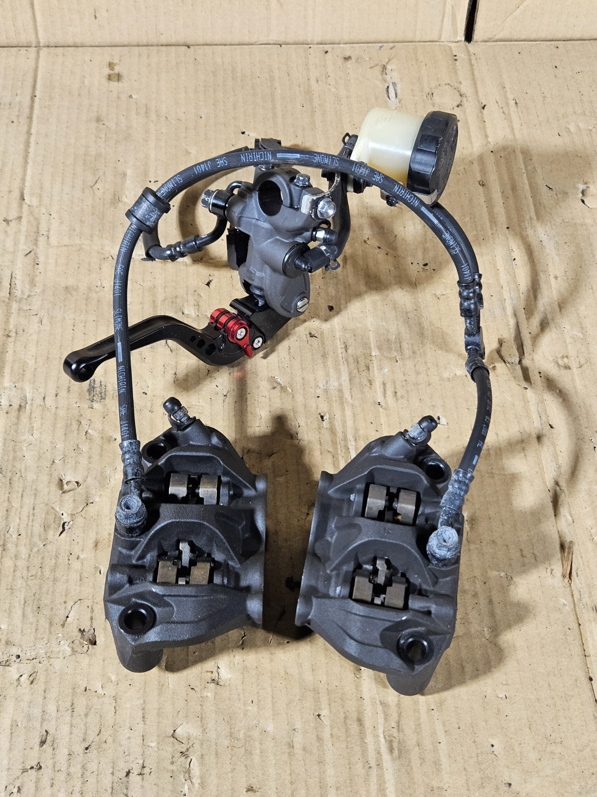  2013 Honda CBR600RR Front Brake Caliper Master Cylinder Lever Assembly Complete18
