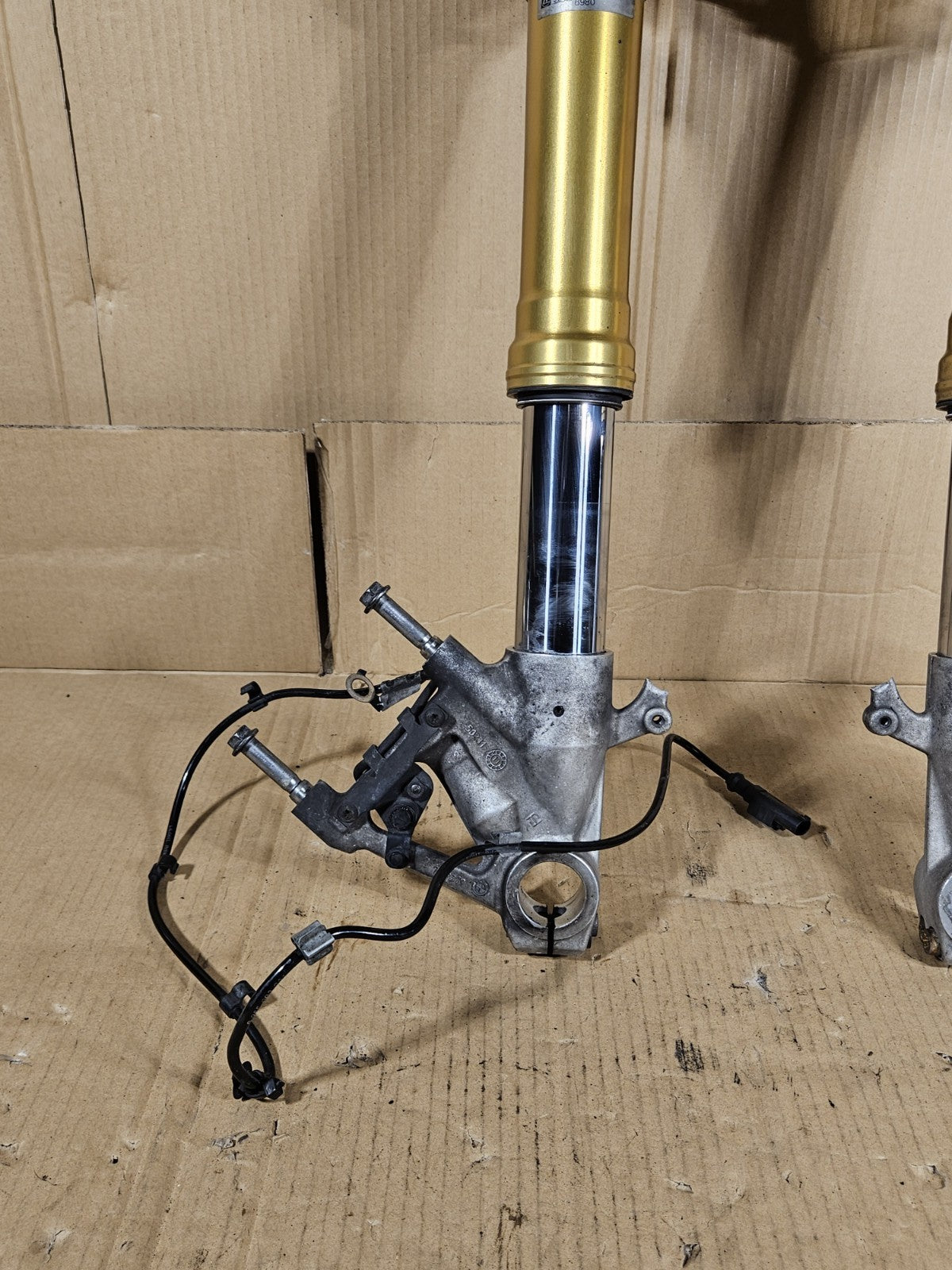 2012 BMW S1000RR OEM Front Forks Pair Fork Tubes Suspension Left Right 1