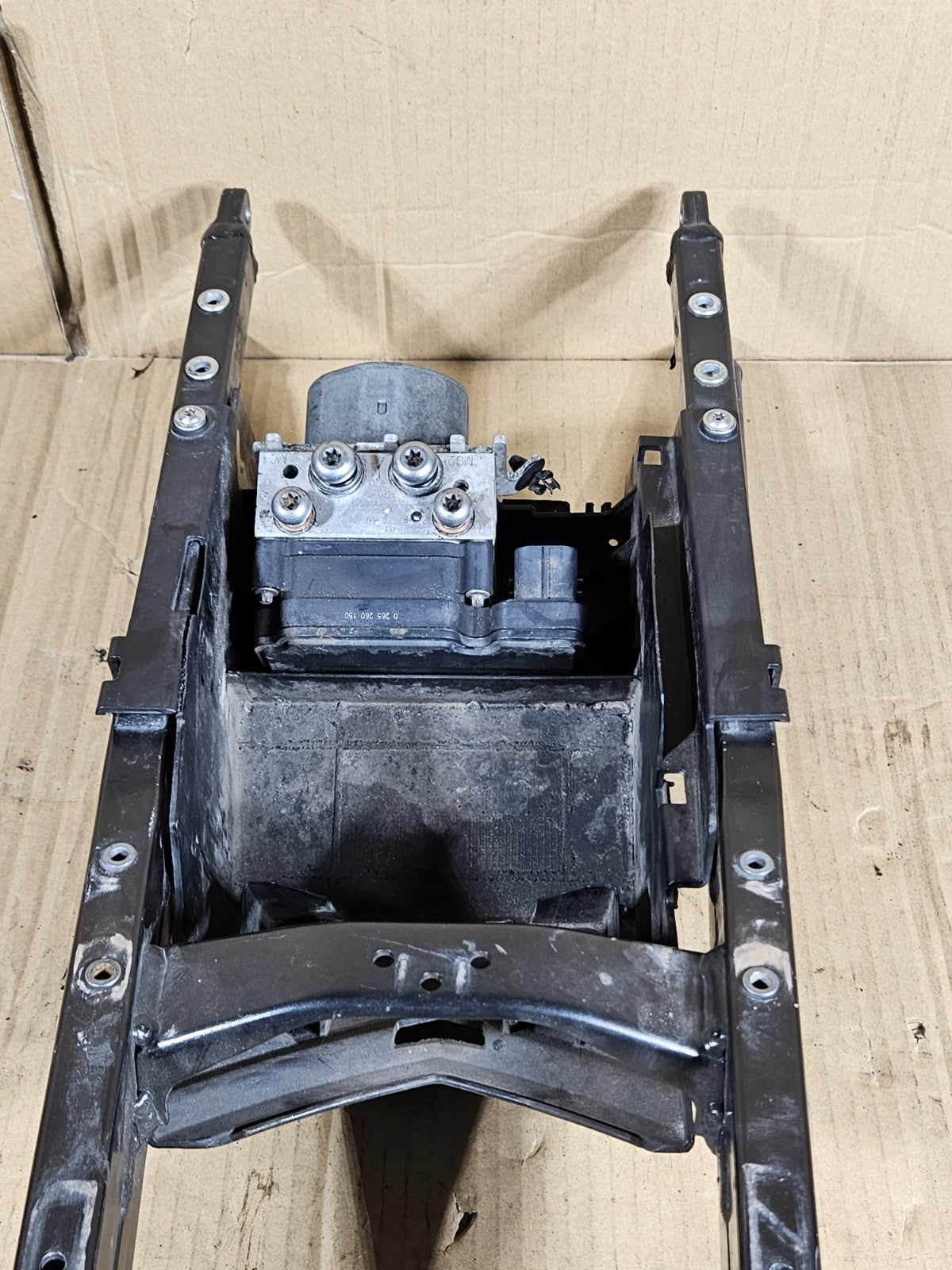 2012 BMW S1000RR OEM Rear Subframe with Battery Box Tray ABS Pump Unit Module22