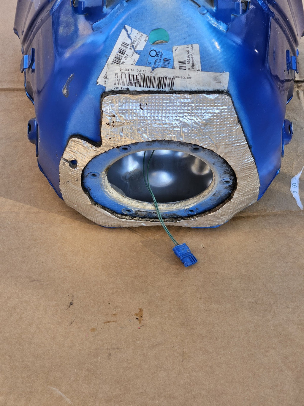 2010-2018 BMW S1000RR OEM Fuel Gas Tank Blue Petrol Reservoir