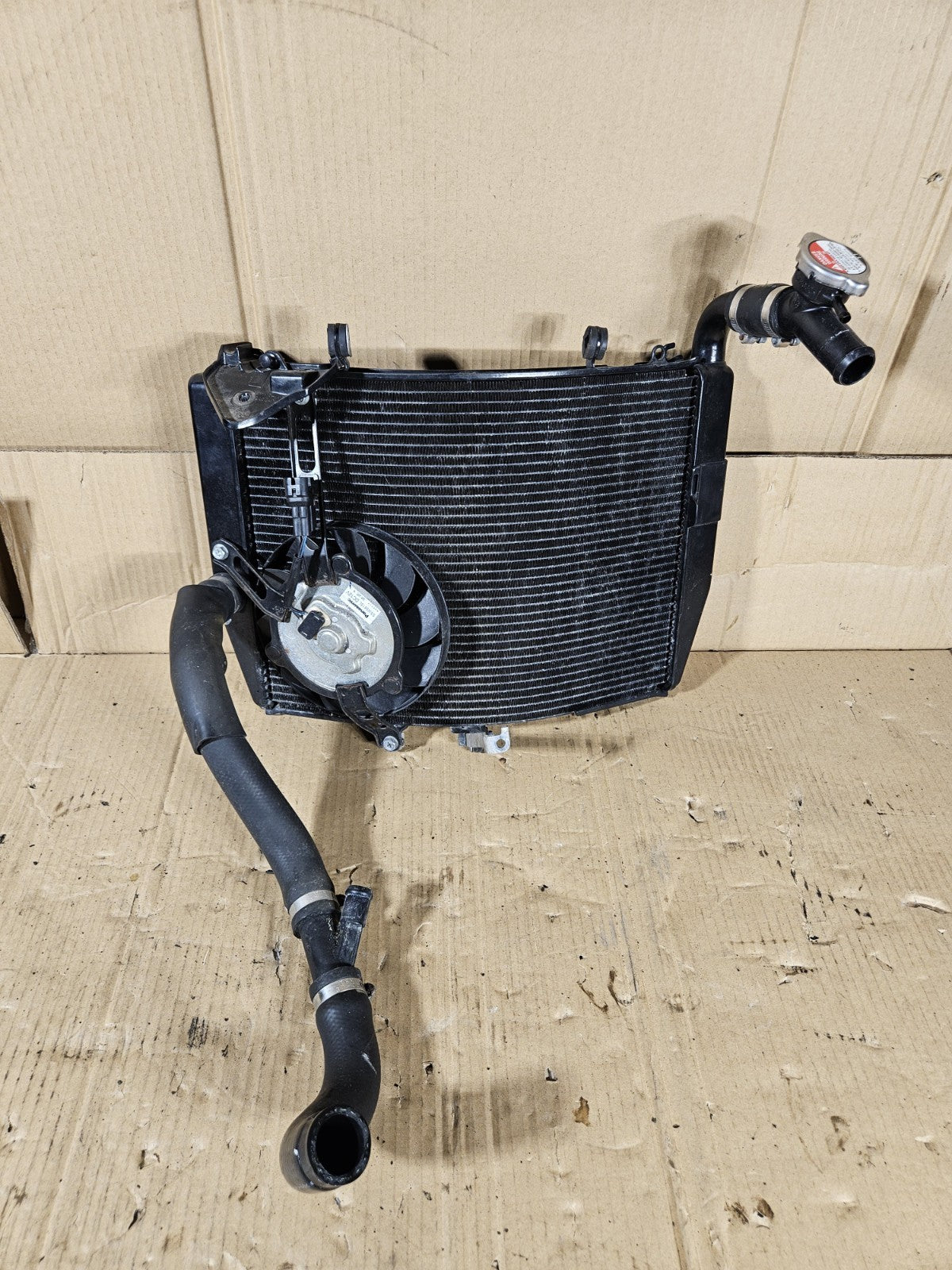 2013 Honda CBR600RR Radiator Complete with Fan hoses OEM 2013-2020 Honda CBR6009