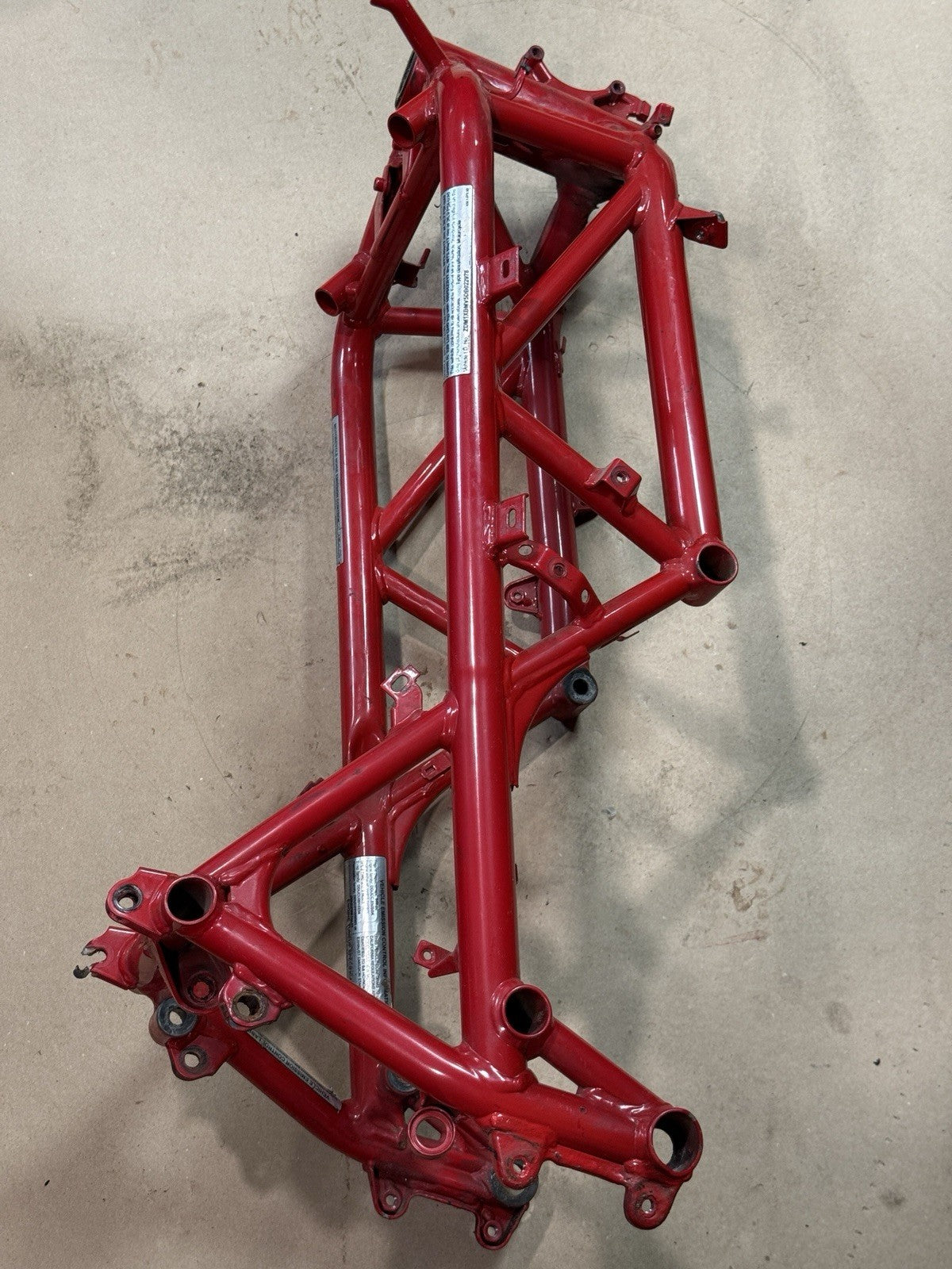2011-2013 Ducati Superbike 848 EVO SE Main Frame Chassis Rebuilt Ttle DAMAGED