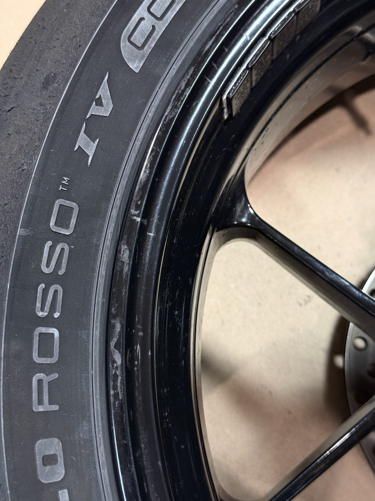2021-24 Aprilia RSV4 1100 OEM Front & Rear Wheel Rim Set Mounted Tires Straight