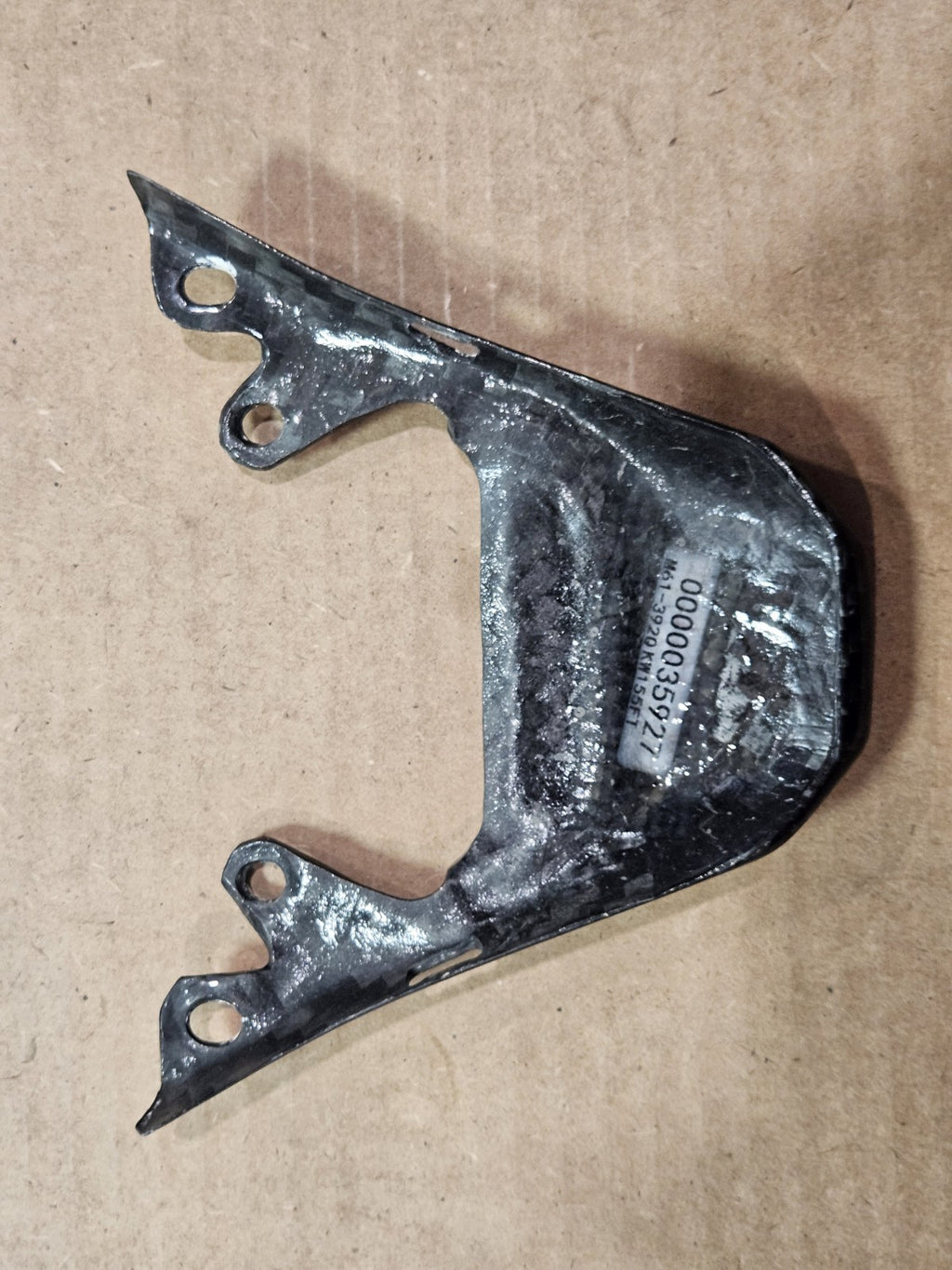 19-25 KAWASAKI Ninja ZX6R REAL CARBON FIBER REAR TAIL TRIM UNDERFAIRING