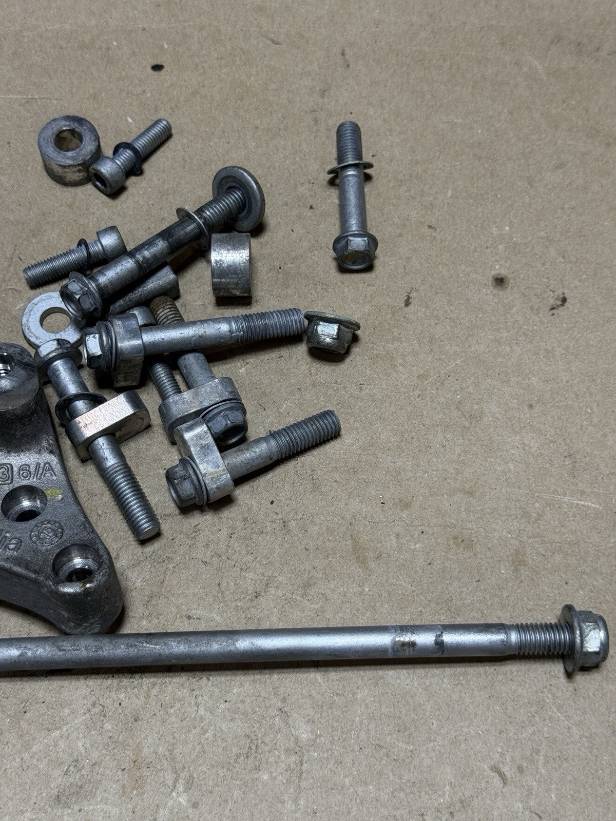 15-18 Aprilia RSV4 1000 OEM Engine Frame Mount Bolts Hardware Set