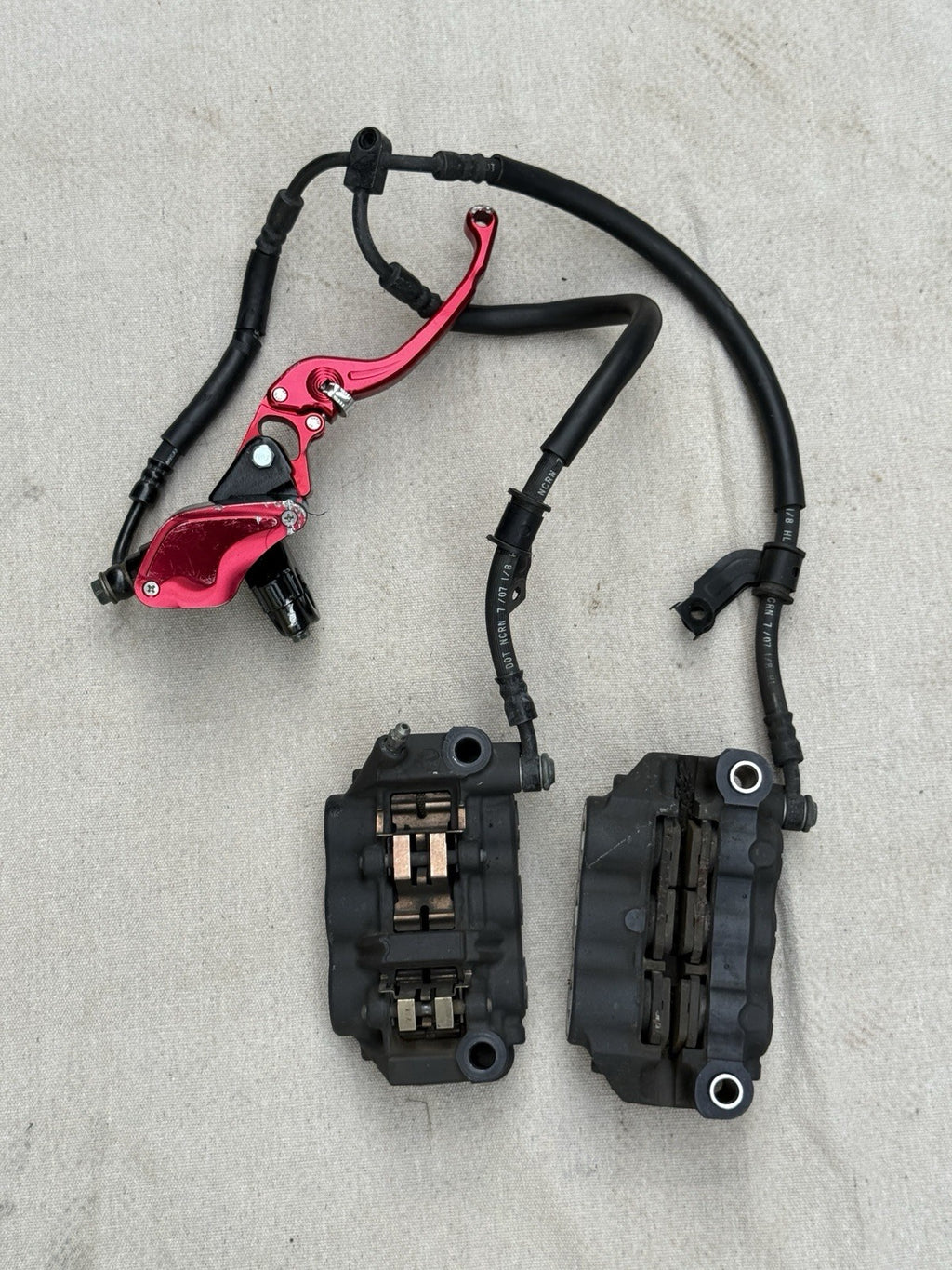 2007-2008 Yamaha YZF-R1 R1 OEM Front Brake Calipers L&R Master Cylinder Radial 0