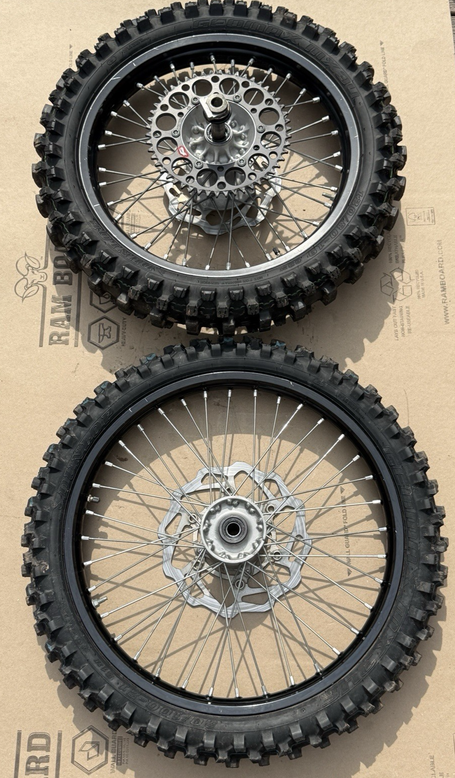16-18 Kawasaki KX450F OEM Wheel Set 21/19 Front Rear Rims Hubs 41090-0080
