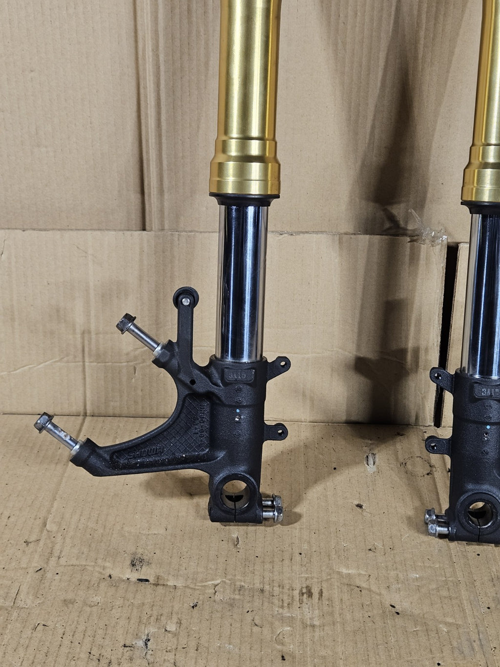 2013 Honda CBR600RR Front Forks Straight Gold Pair OEM 51410-MJC-A11 2013-202017